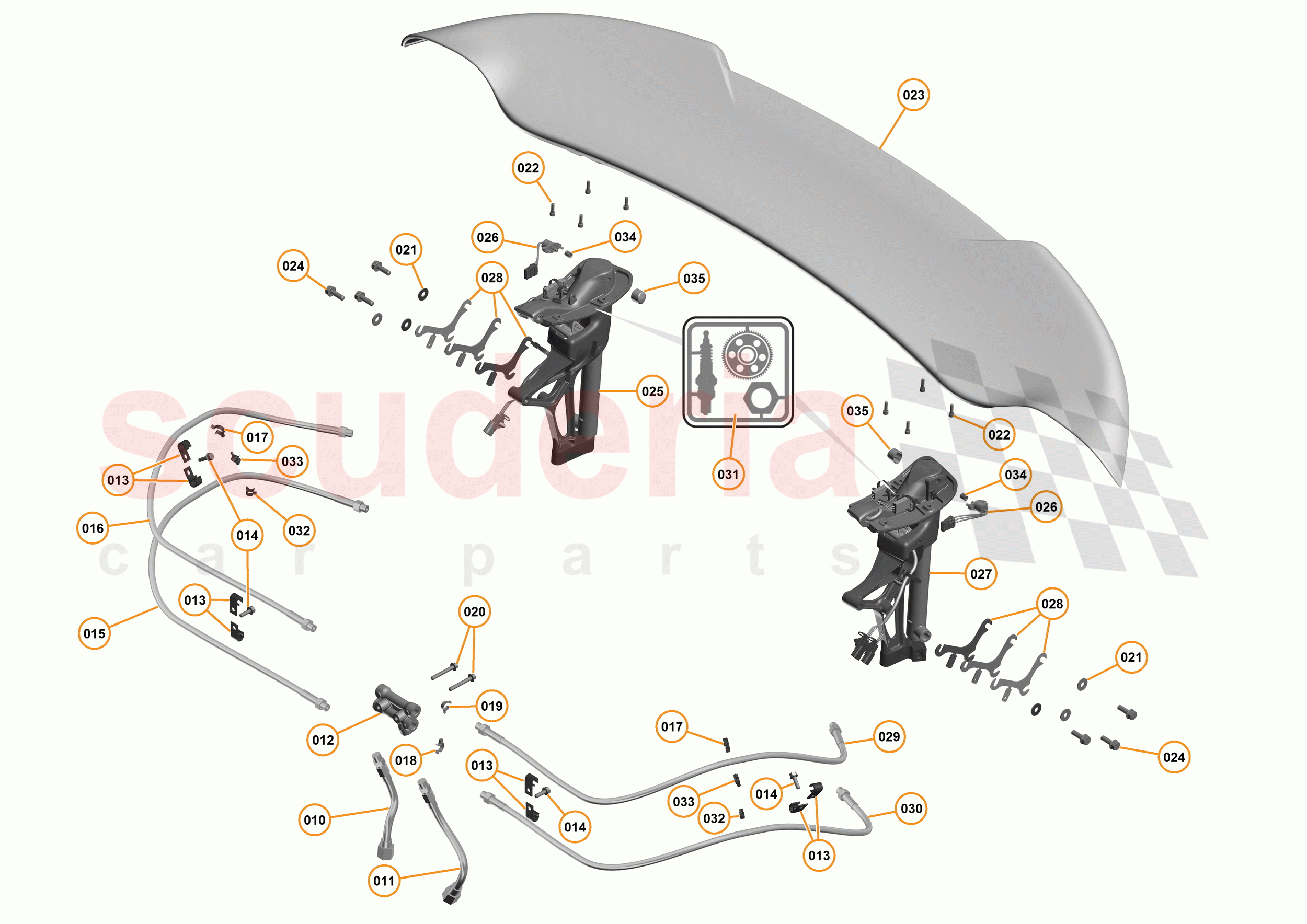 3 - A3 -CLOSURES - 3.9 - 05 - AIRBRAKE of McLaren McLaren 675LT Spider