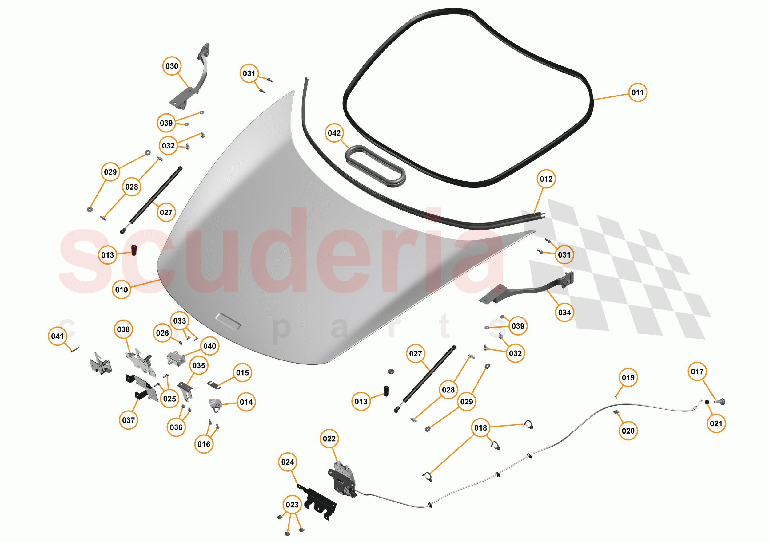 3 - A3 -CLOSURES - 3.1 - 01 - BONNET of McLaren McLaren 675LT Spider