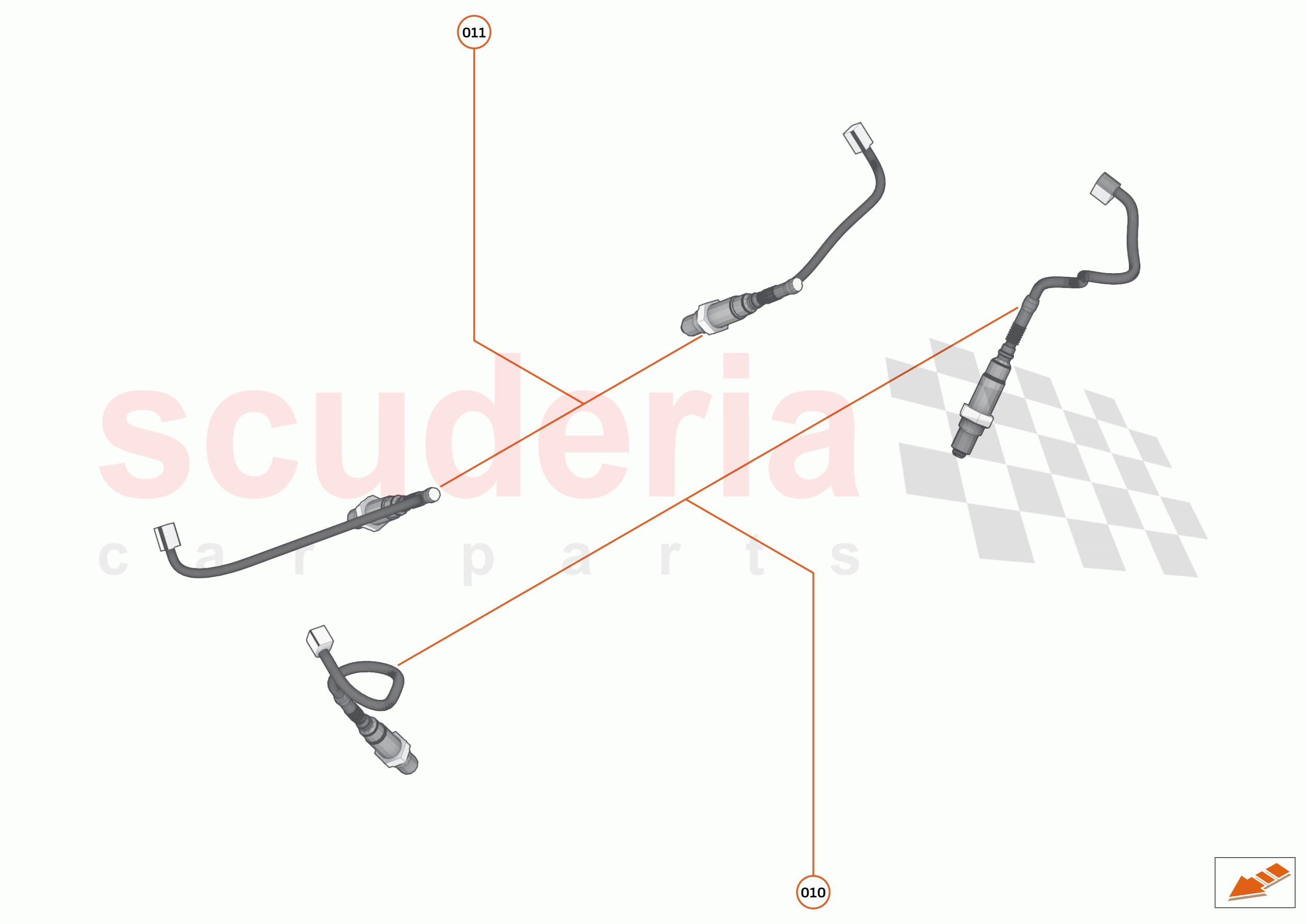 43 - EXHAUST - 43.3 - LAMBDA SENSORS of McLaren McLaren 765LT Spider