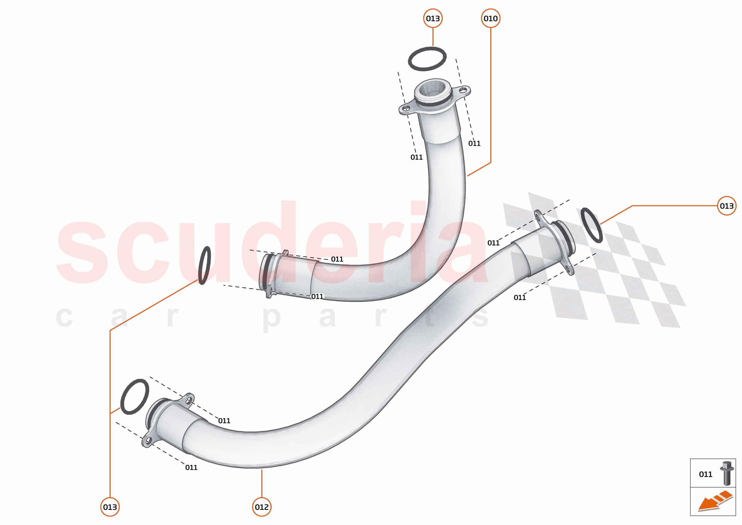 34 - ENGINE OIL SYSTEM - 34.2 - ENGINE OIL FEED & RETURN HOSES of McLaren McLaren 620R