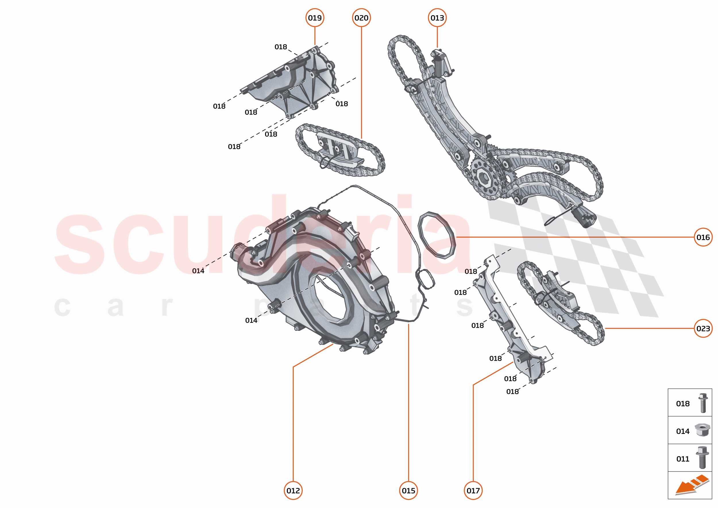 33 - ENGINE - 33.6 - FRONT COVER, TIMING GEAR & CRANKSHAFT DAMPER of McLaren McLaren 720S Spider