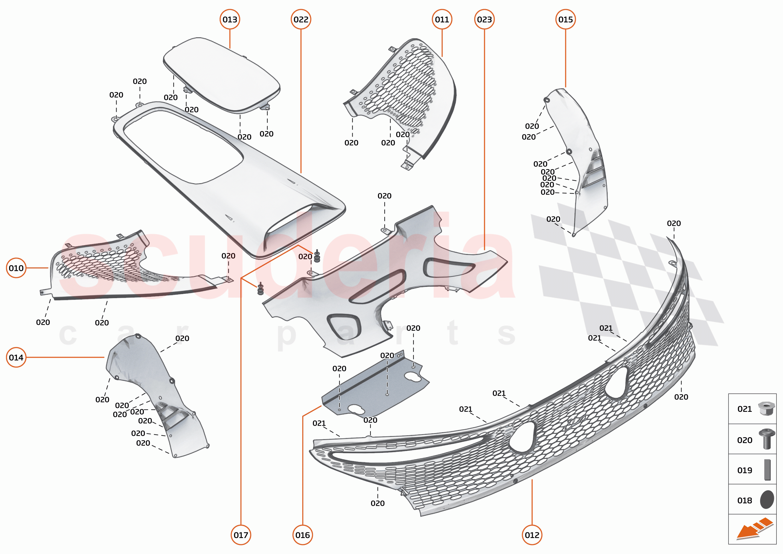 11 - EXTERIOR ORNAMENTATION - 11.5 - REAR FINISHERS AND GRILLES of McLaren McLaren Elva