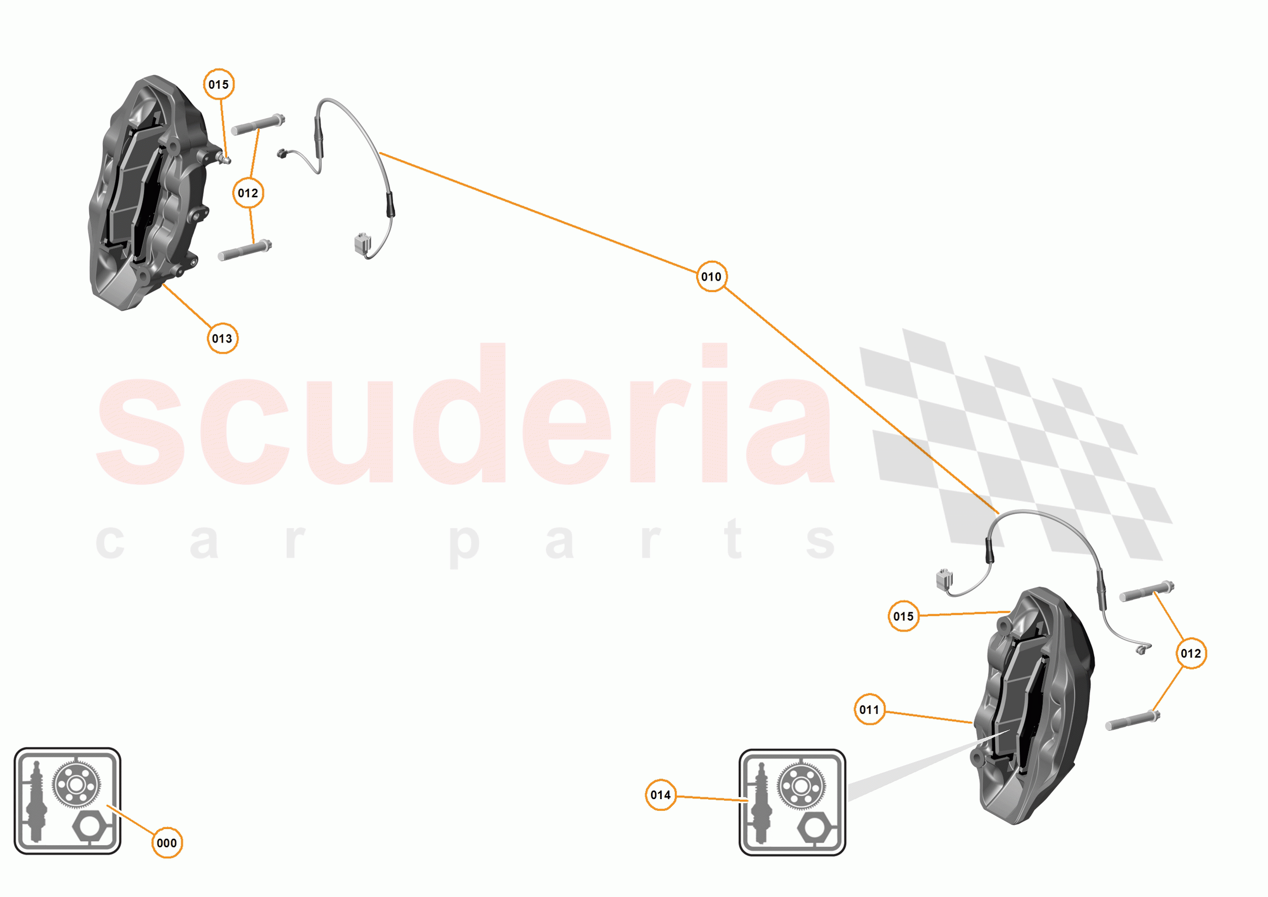 21 - BRAKES - FRONT - 21.2 - BRAKE CALIPERS FRONT of McLaren McLaren P1 Coupe