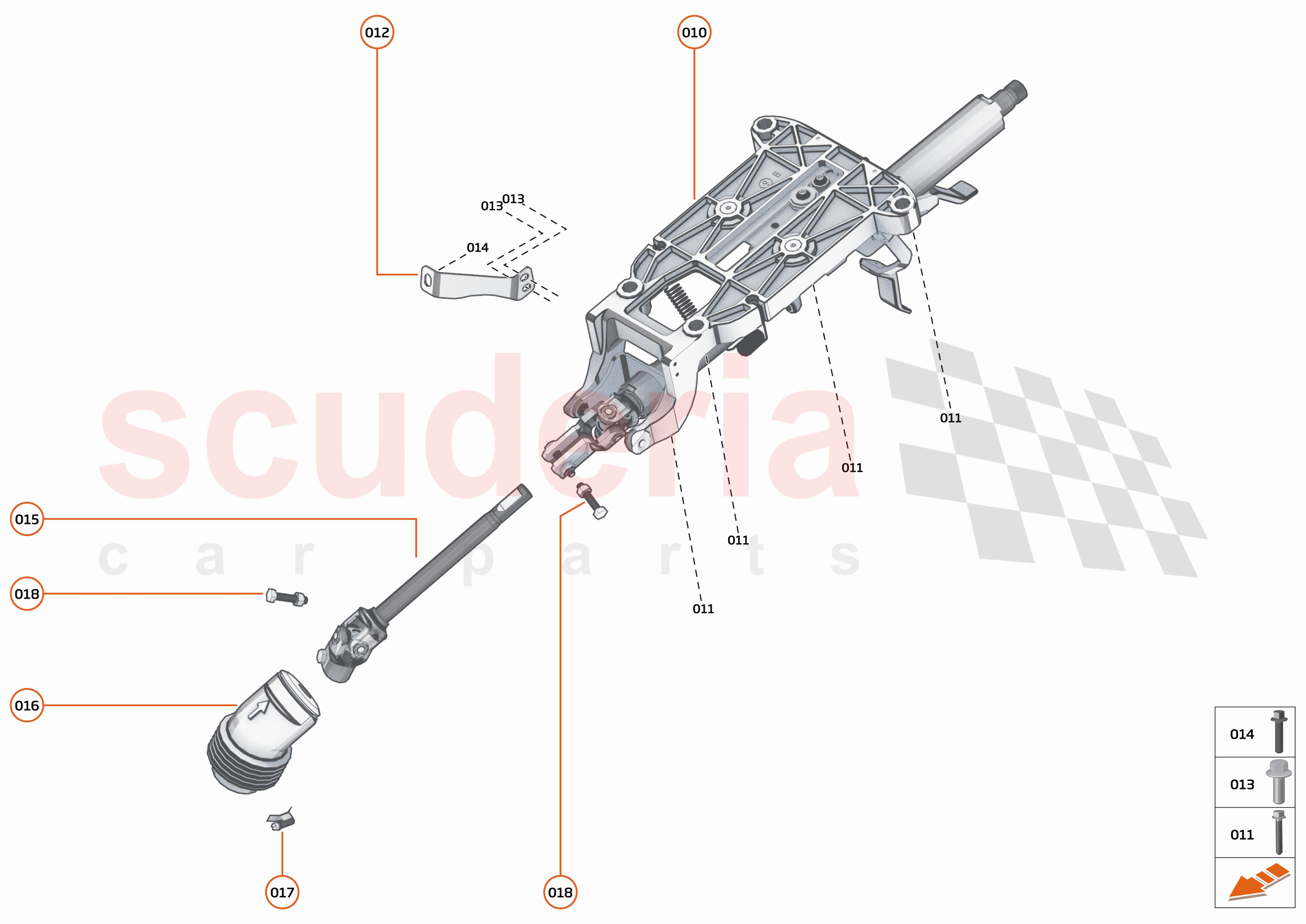 26 - STEERING - 26.5 - STEERING COLUMN - MANUAL of McLaren McLaren 720S Spider