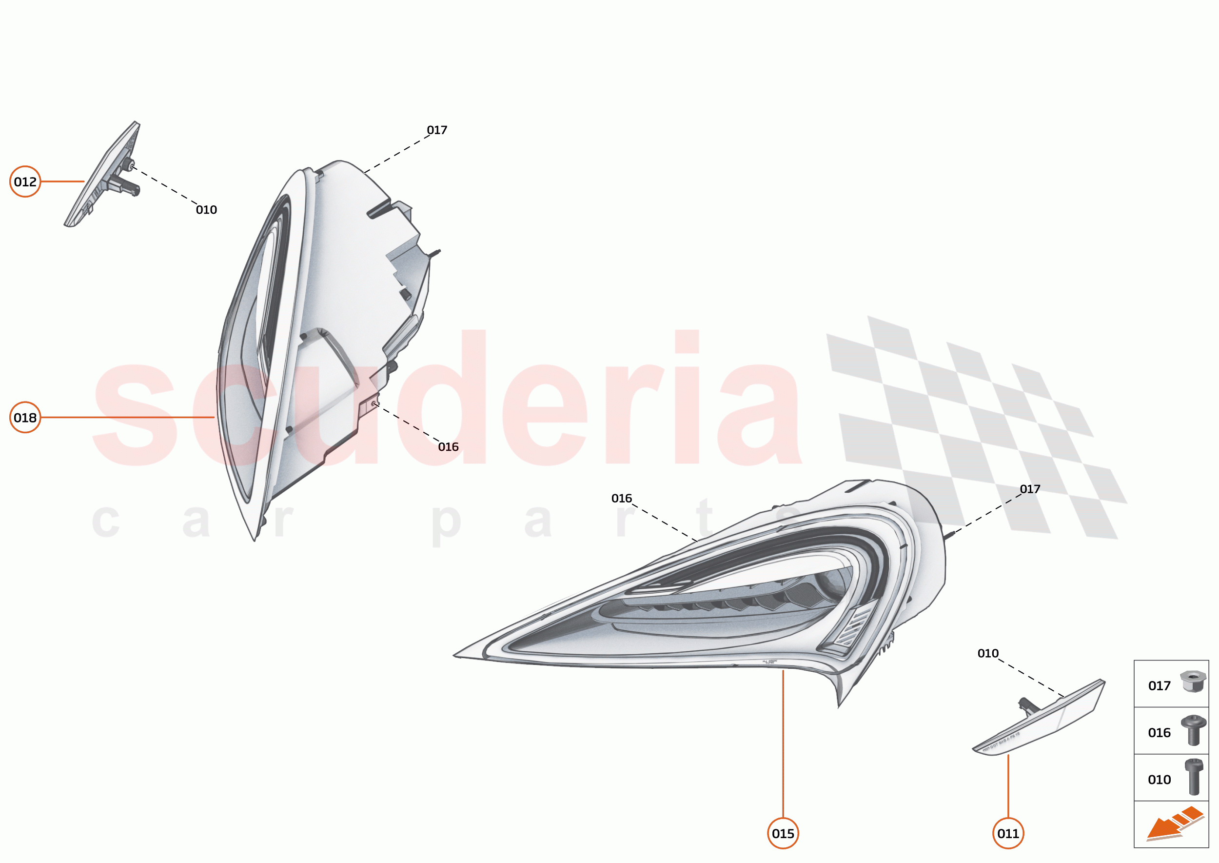 11 - LIGHTS - 11.1 - FRONT LIGHTS of McLaren McLaren 600LT