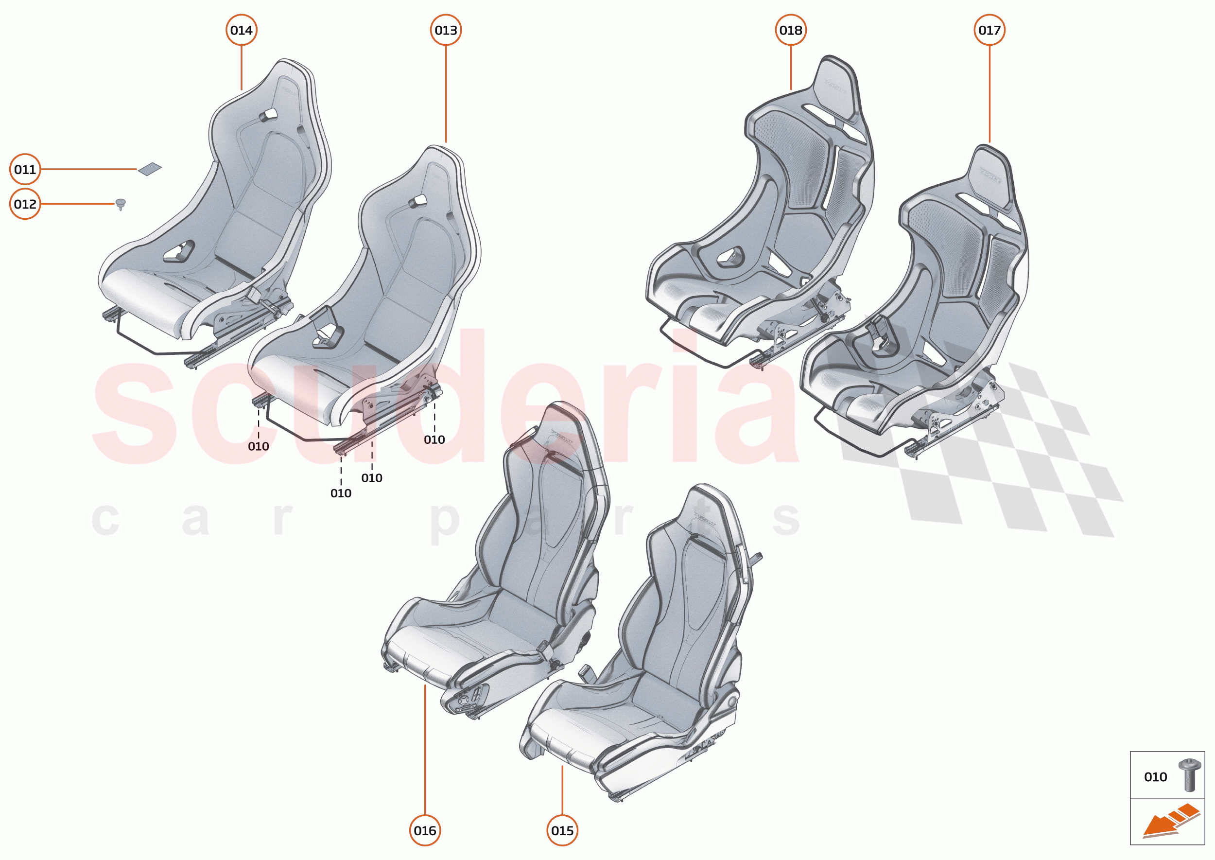 48 - INTERIOR SYSTEMS - 48.8 - SEAT ASSY of McLaren McLaren 750S Coupe