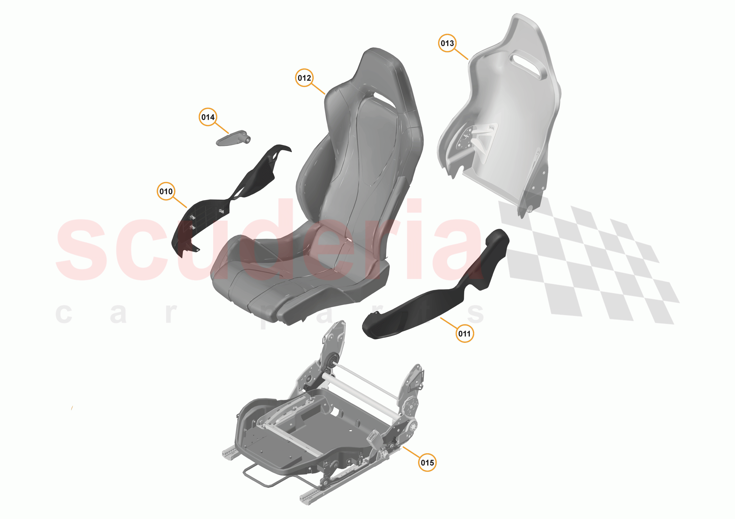 48 - INTERIOR SYSTEMS - 48.9 - SEAT ASSEMBLY - COMPONENTS & HARDWARE - MANUAL of McLaren McLaren 600LT Spider