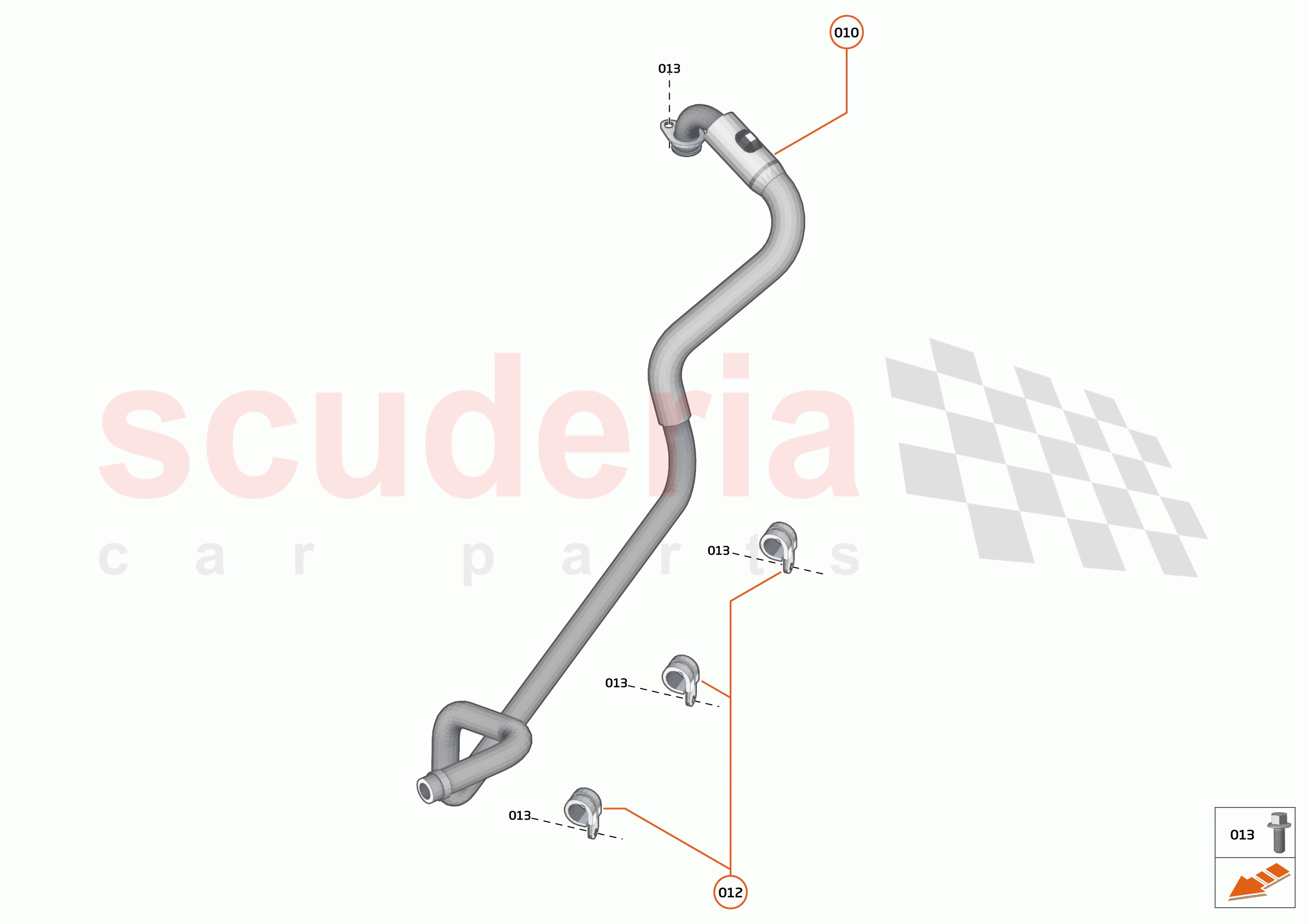 41 - TRANSMISSION COOLING SYSTEMS - 41.2 - CLUTCH OIL COOLER FEED + RTRN PIPE of McLaren McLaren 765LT Spider