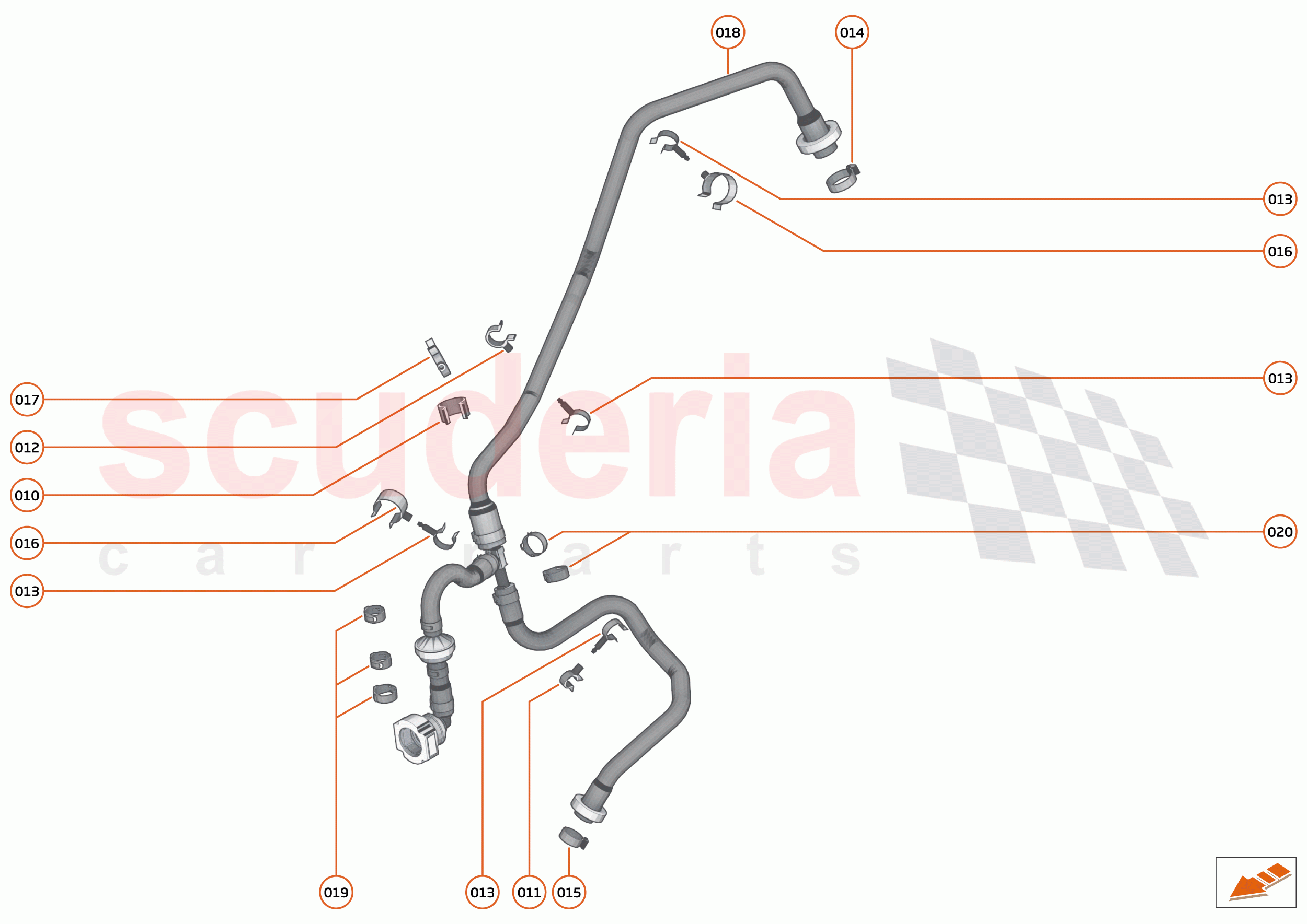 34 - ENGINE - 34.18 - ASSY-VENTURI PURGE HOSE of McLaren McLaren 600LT Spider