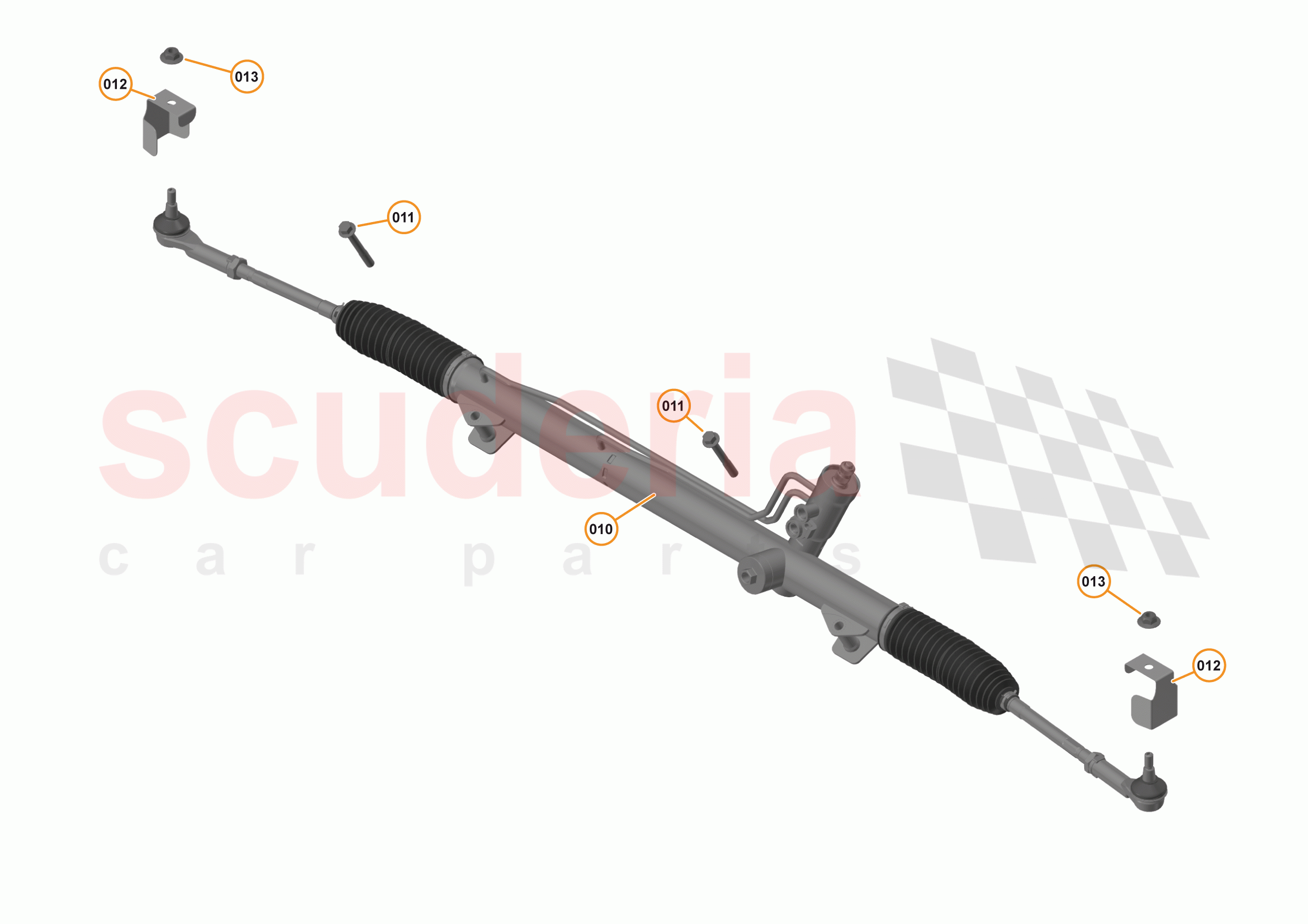 25 - STEERING - 25.4 - STEERING RACK of McLaren McLaren 540C Coupe