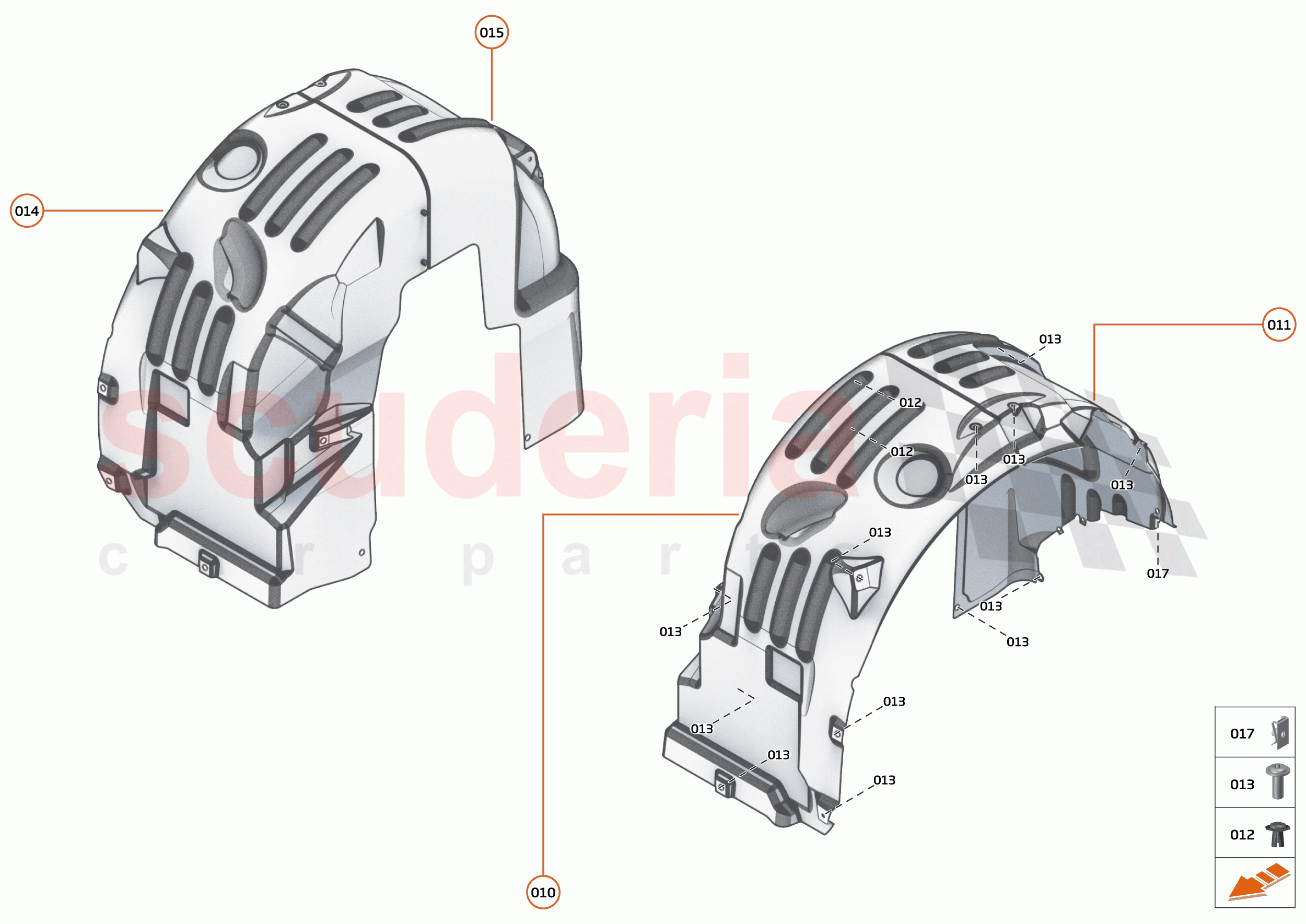 16 - LINERS AND NVH - 16.2 - REAR WHEELARCH LINERS of McLaren McLaren 750S Spider