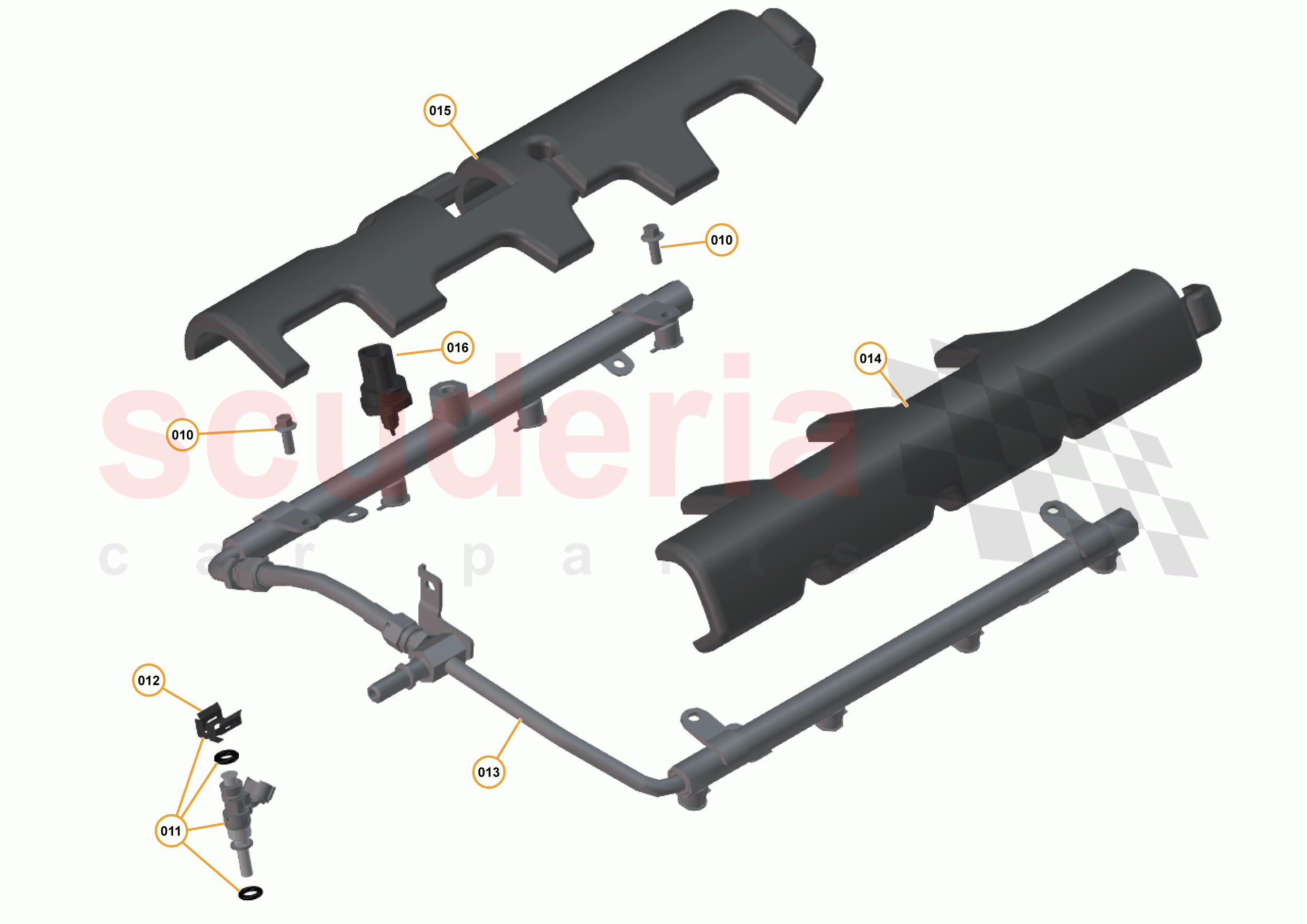 32 - ENGINE - 32.6 - FUEL RAIL & INJECTORS of McLaren McLaren 570S Coupe