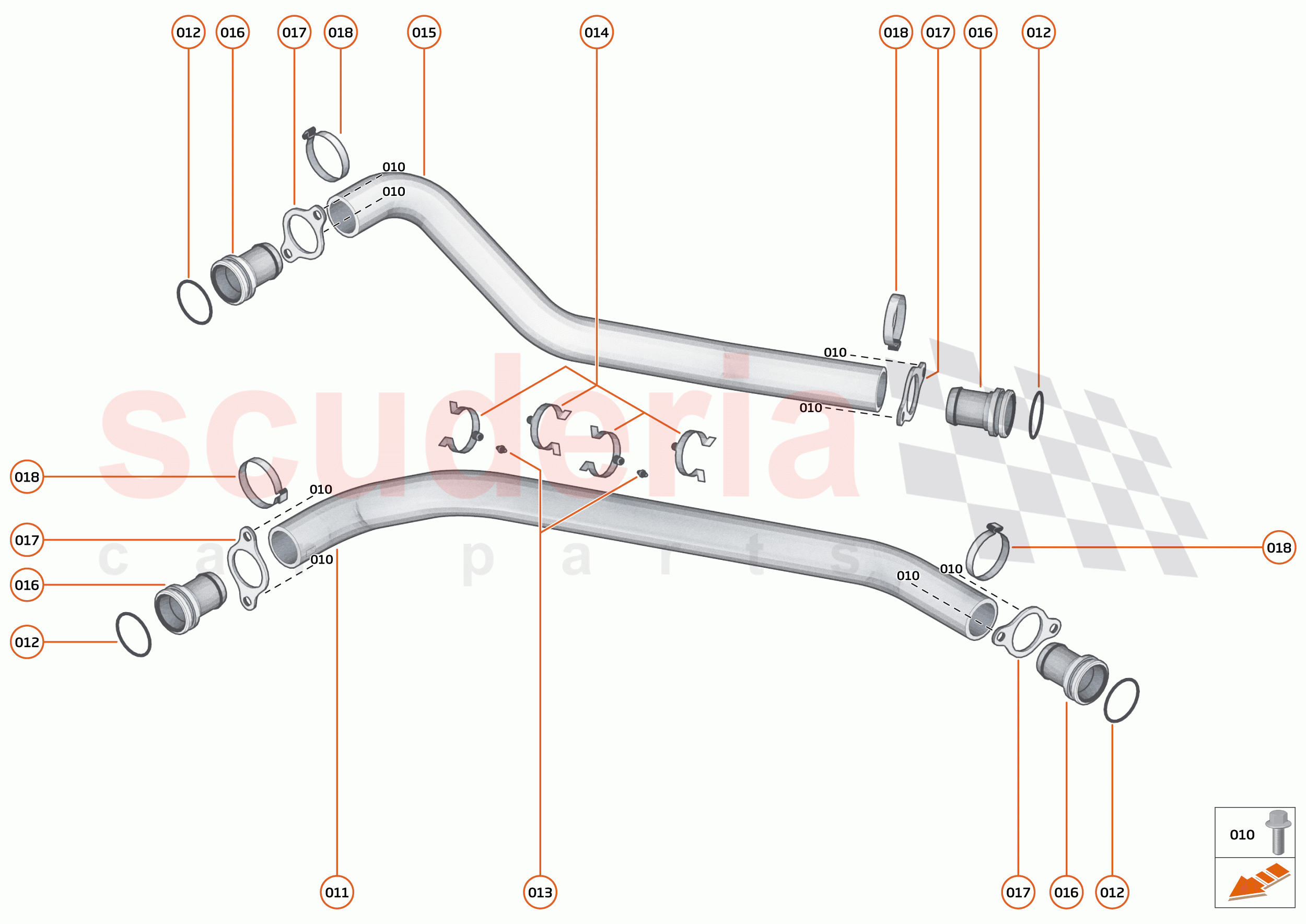 36 - ENGINE OIL SYSTEM - 36.2 - ENGINE OIL FEED & RETURN HOSES of McLaren McLaren 750S Coupe