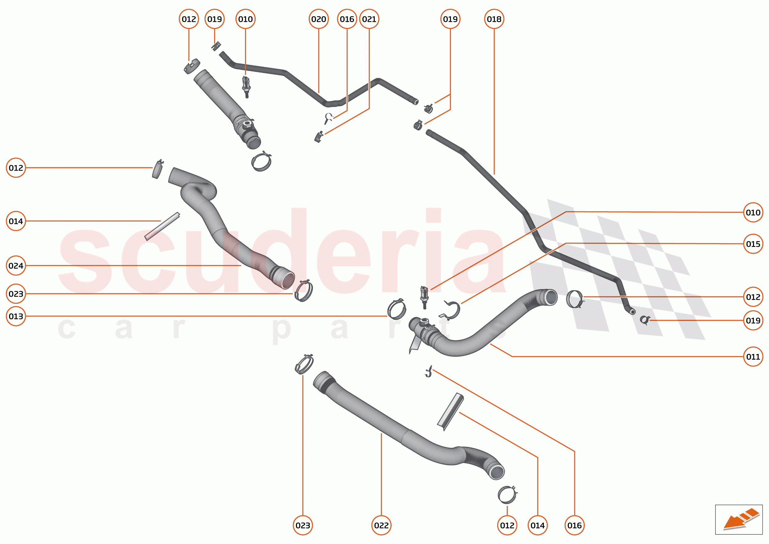 29 - COOLING SYSTEM - 29.1 - HIGH TEMPERATURE CIRCUIT & PIPES of McLaren McLaren Speedtail