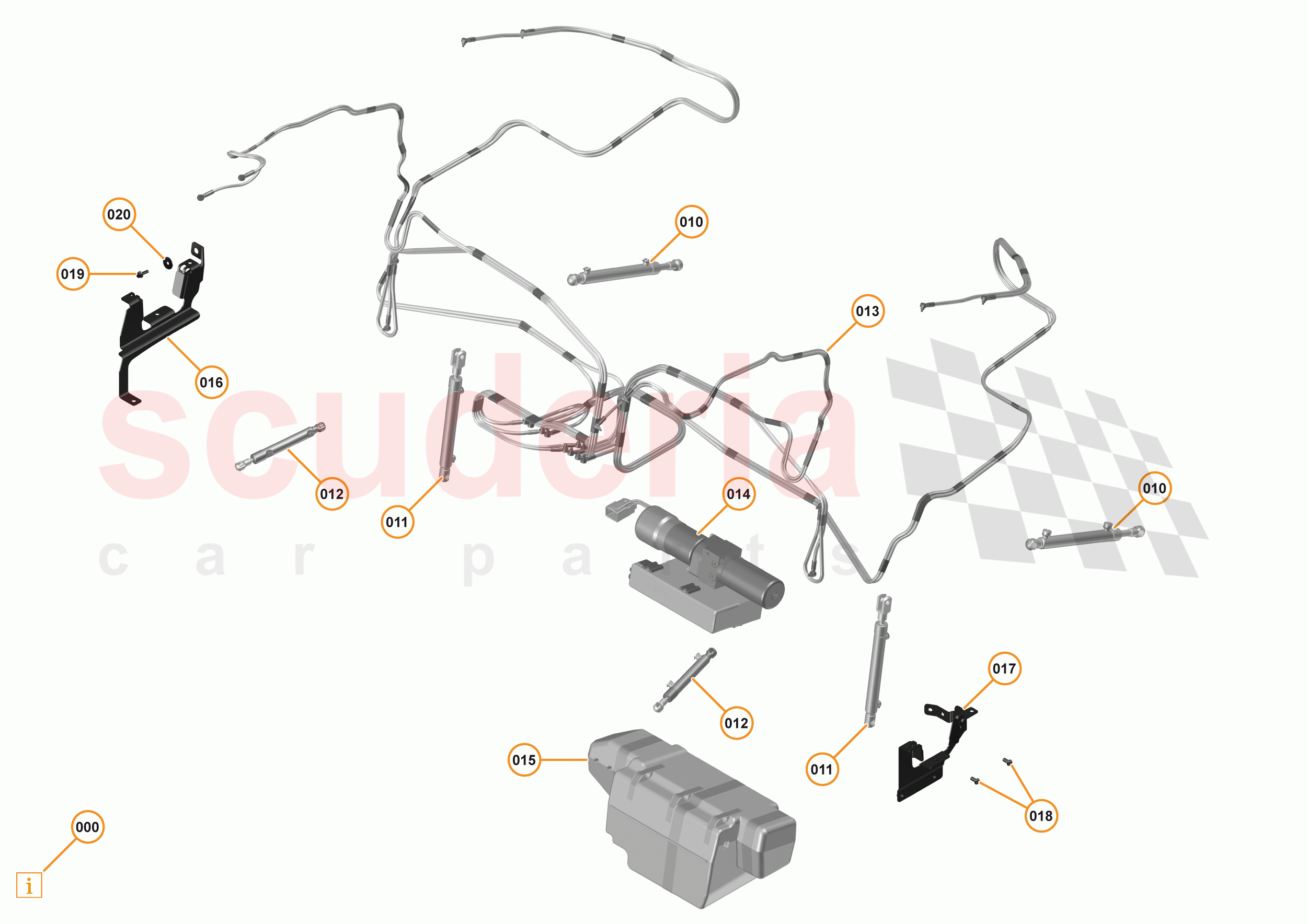 7 - OPENING ROOF SYSTEMS - 7.5 - CONVERTIBLE ROOF (RHT) - HYDRAULICS of McLaren McLaren 570S Spider