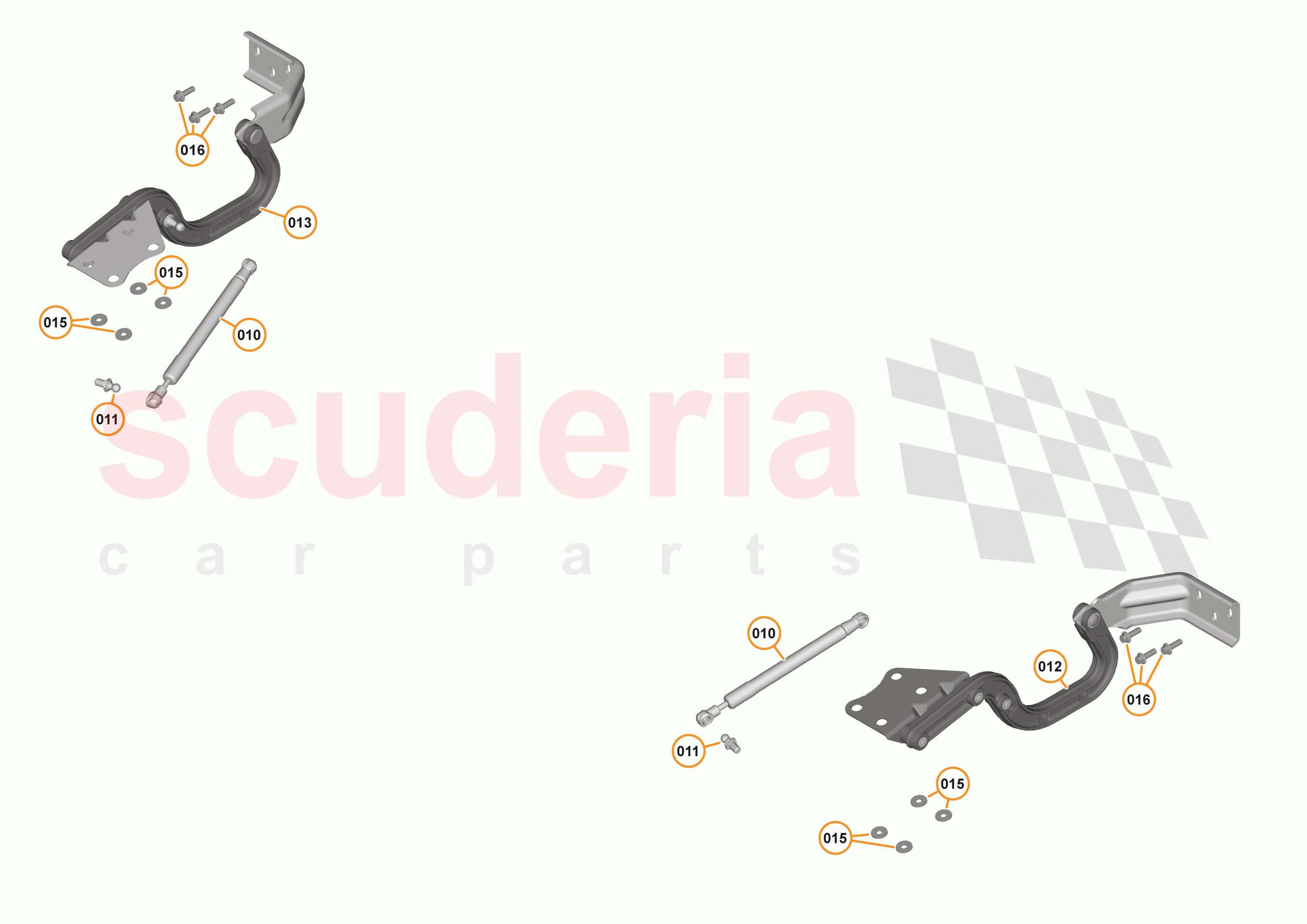 6 - CLOSURES - 6.2 - BONNET HINGE of McLaren McLaren 570S Coupe