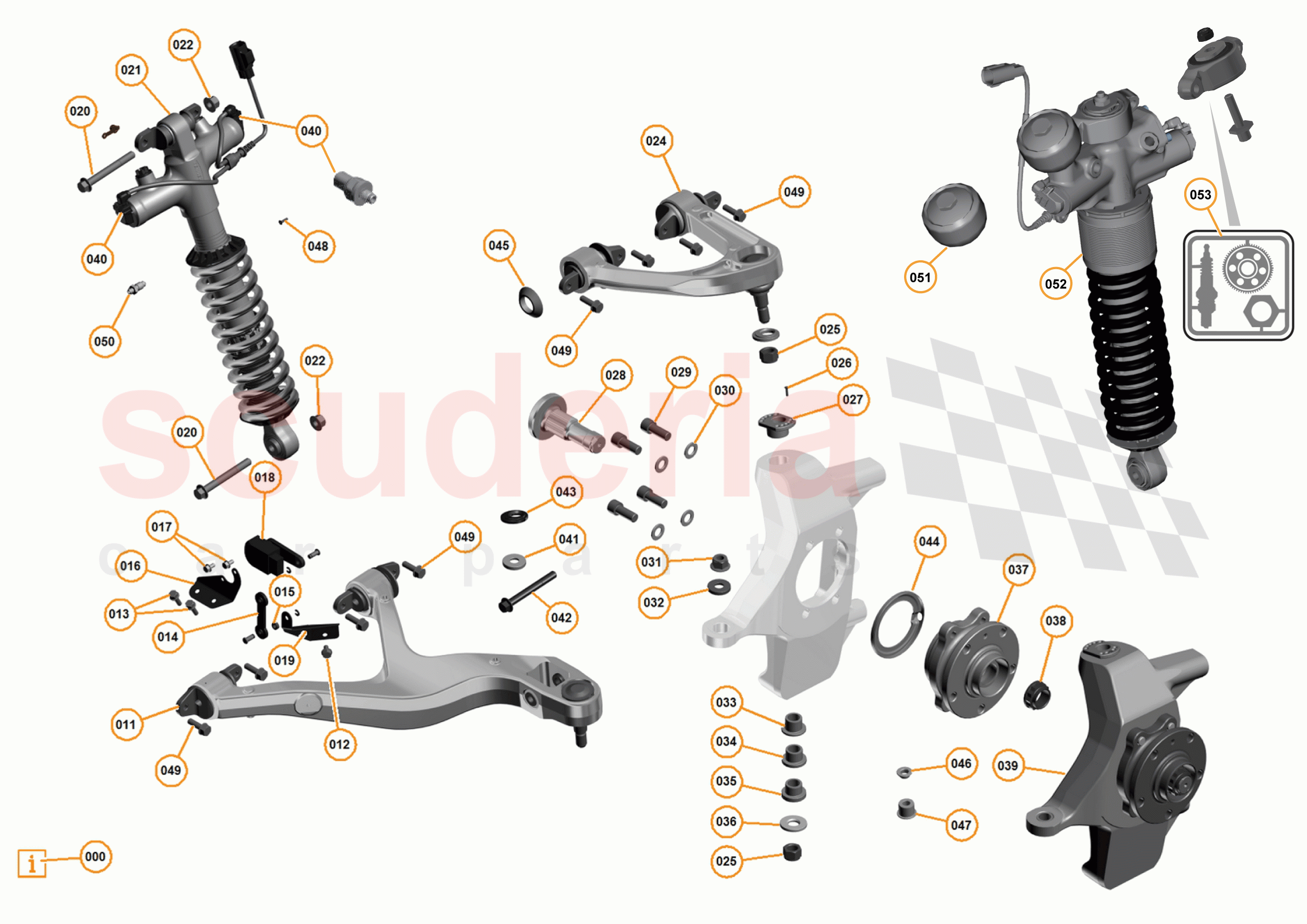 6 - B1 - FRONT SUSPENSION - 6.3 - 03 - FRONT SUSPENSION RH of McLaren McLaren 625C Coupe