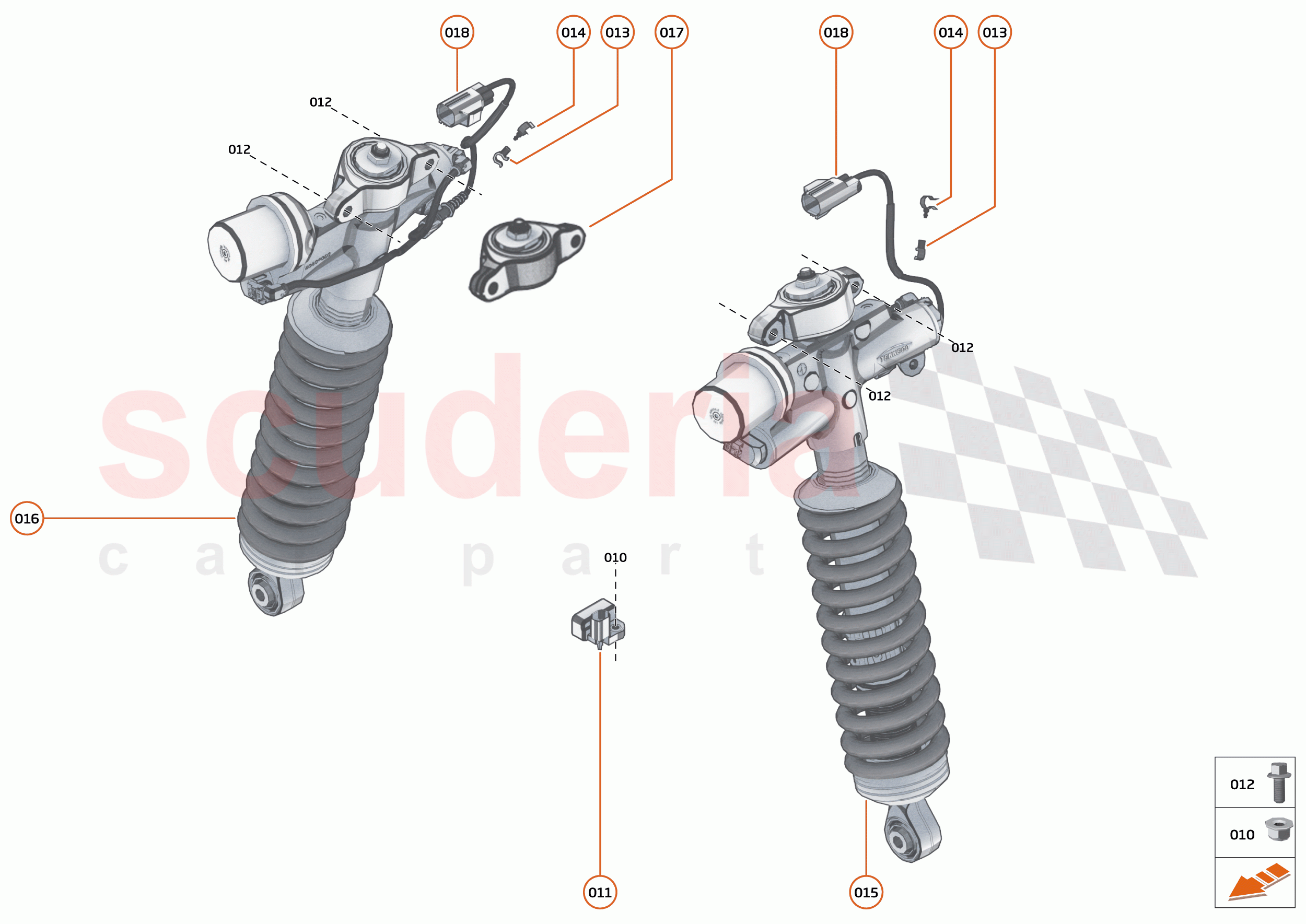 19 - SUSPENSION - REAR - 19.1 - DAMPER & ACTUATOR ASSEMBLIES REAR of McLaren McLaren 600LT Spider