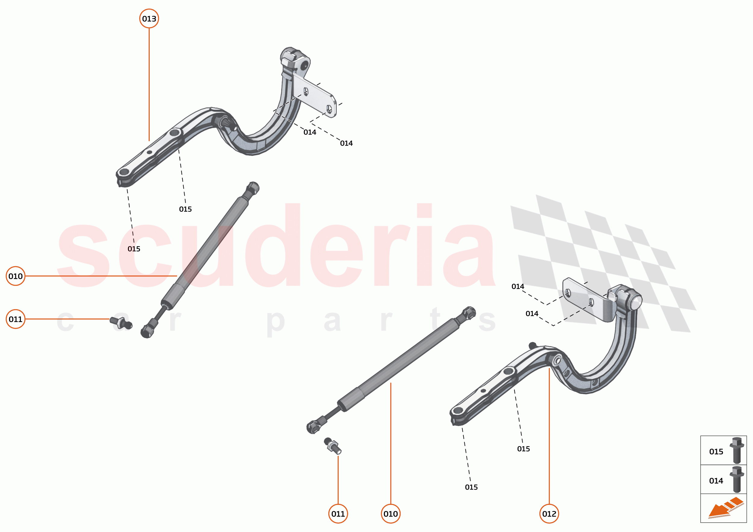7 - CLOSURES - 7.2 - BONNET HINGE of McLaren McLaren 765LT