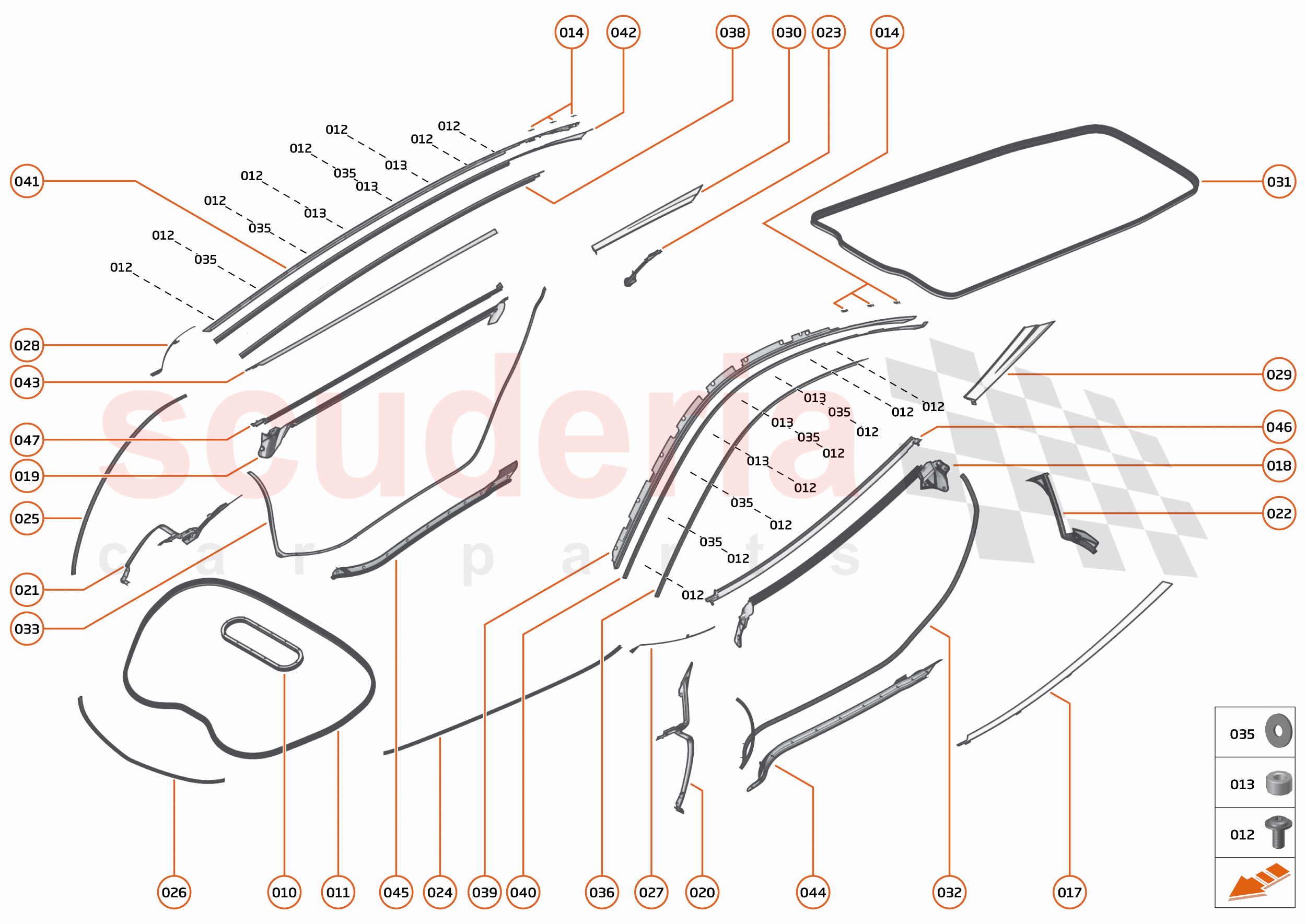 10 - CLOSURES_ANCILLARIES - 10.8 - CLOSURES SEALS of McLaren McLaren GT