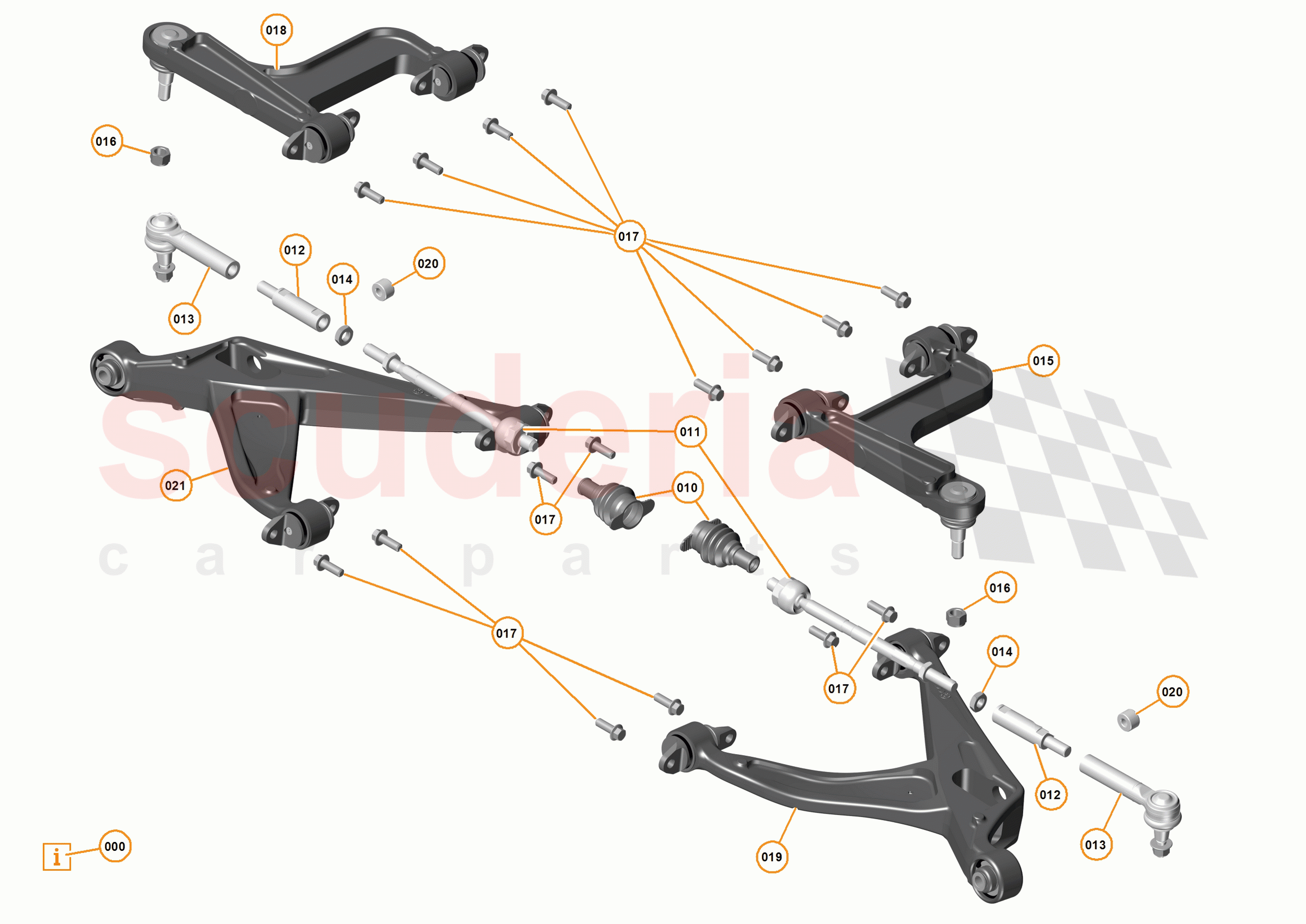 17 - SUSPENSION - REAR - 17.3 - TRANSVERSE LINKS REAR of McLaren McLaren P1 Coupe