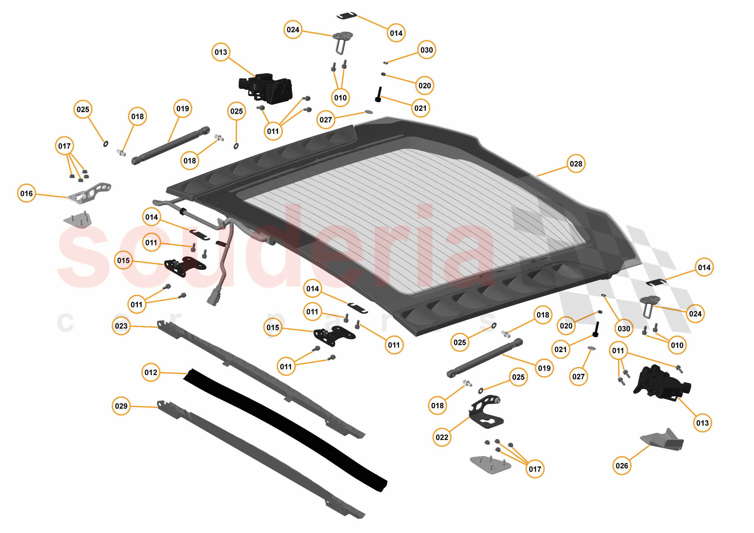 3 - A3 -CLOSURES - 3.8 - 04 - ENGINE COVER of McLaren McLaren 625C Coupe