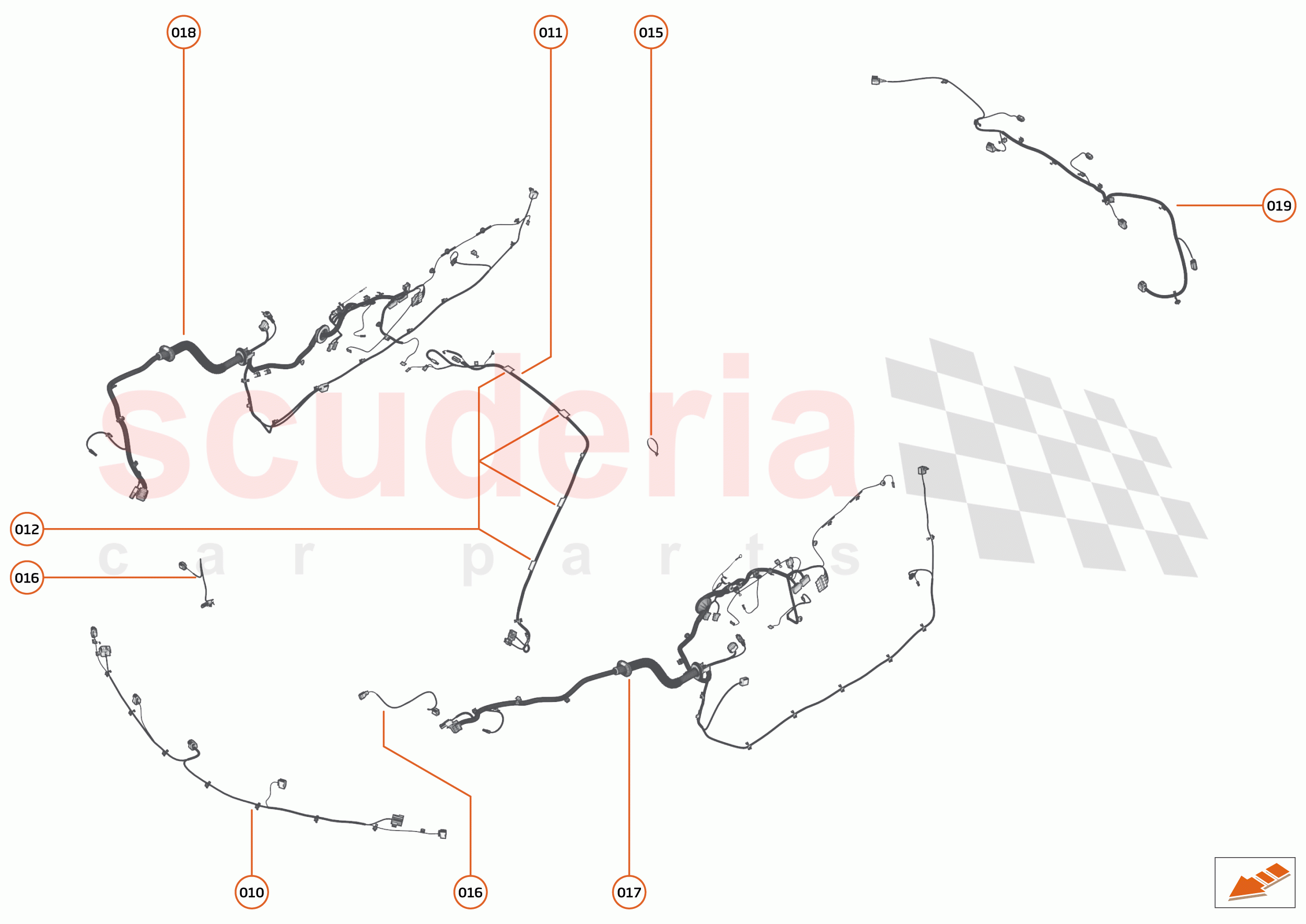 43 - WIRING HARNESS - 43.3 - NON-BODY WIRING HARNESS of McLaren McLaren 750S Coupe