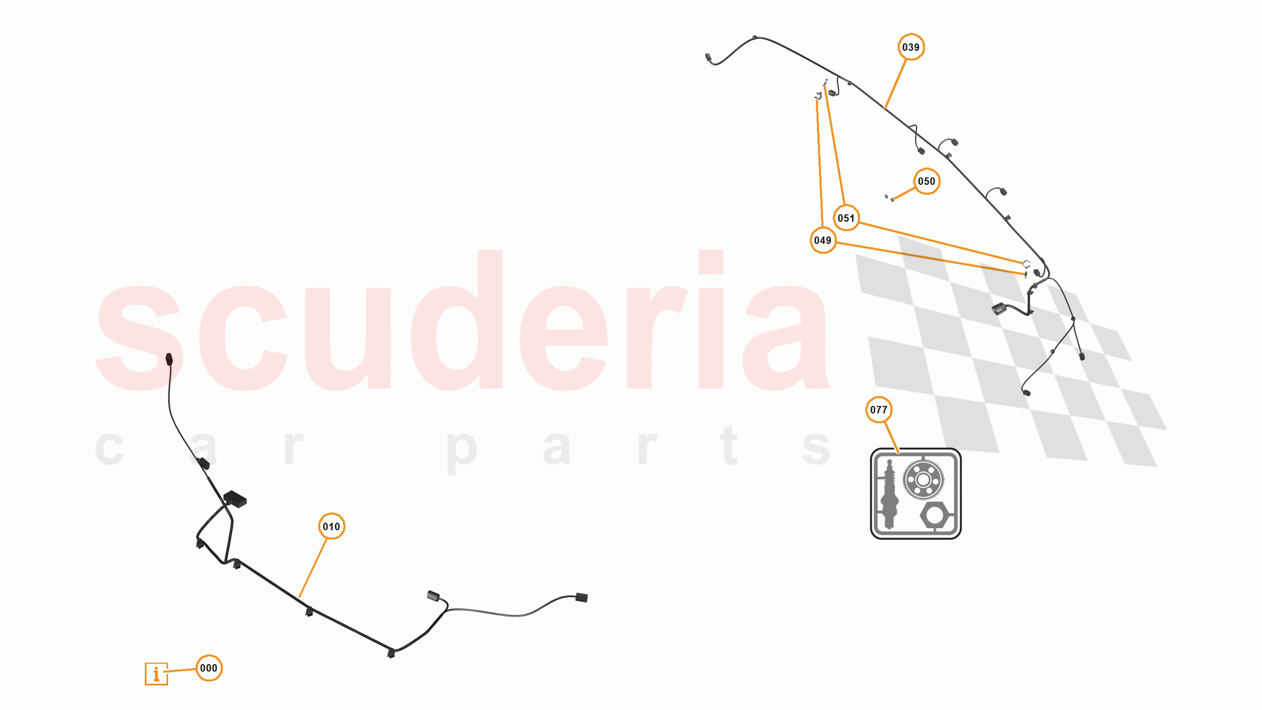 23 - M1 - ELECTRICAL DISTRIBUTION - 23.4 - 01 - ELECTRICAL DISTRIBUTION - BUMPERS of McLaren McLaren 12C Spider