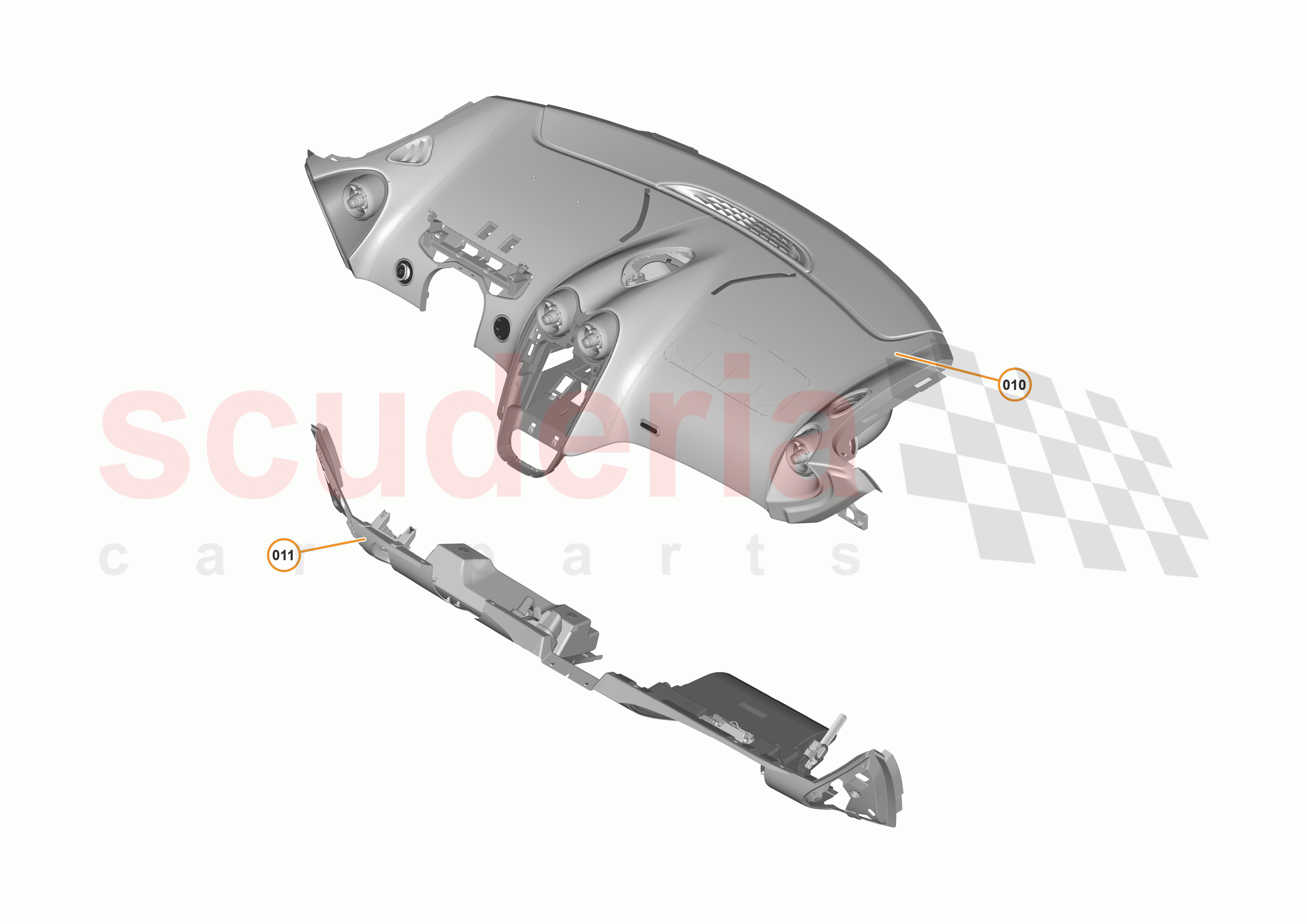 47 - INTERIOR SYSTEMS - 47.2 - FACIA ASSEMBLY - LHD of McLaren McLaren 540C Coupe