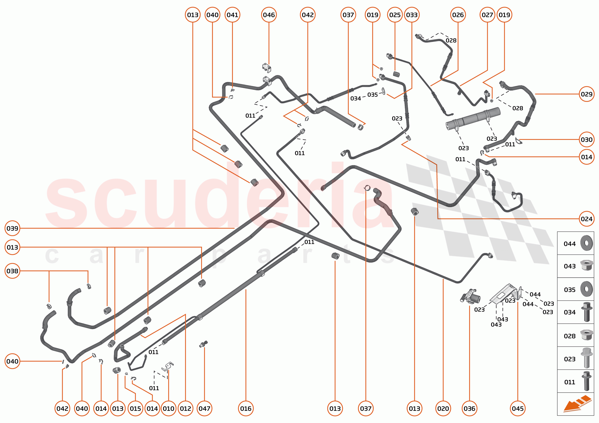 33 - FLUIDS - HVAC - 33.1 - HVAC FLUIDS CIRCUIT of McLaren McLaren 765LT Spider