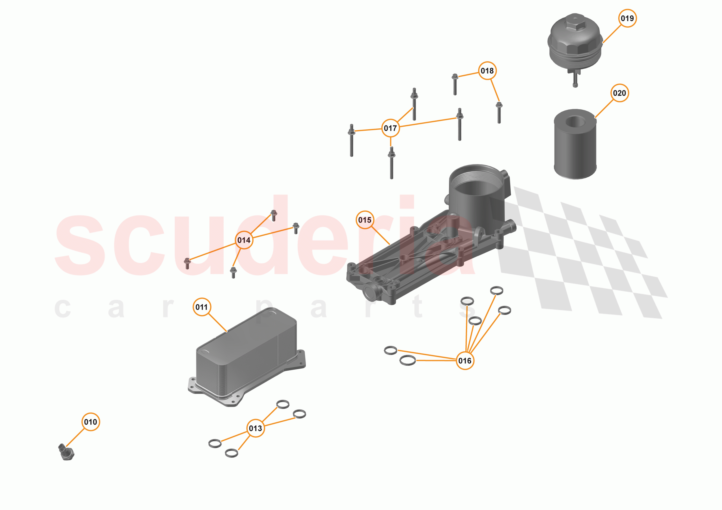 34 - ENGINE - 34.2 - OIL FILTER ASSEMBLY & COOLER of McLaren McLaren 720S Coupe