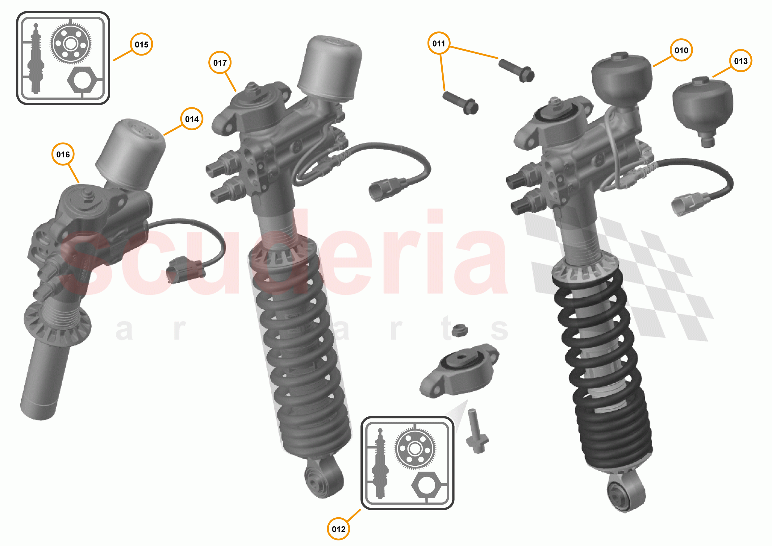 19 - SUSPENSION - REAR - 19.1 - DAMPER & ACTUATOR ASSEMBLIES REAR of McLaren McLaren 720S Coupe