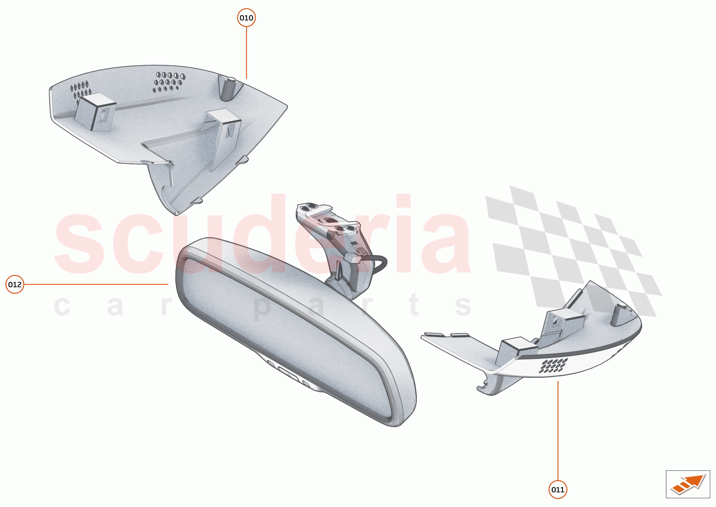 48 - INTERIOR SYSTEMS - 48.5 - DRIVER MIRROR of McLaren McLaren 600LT