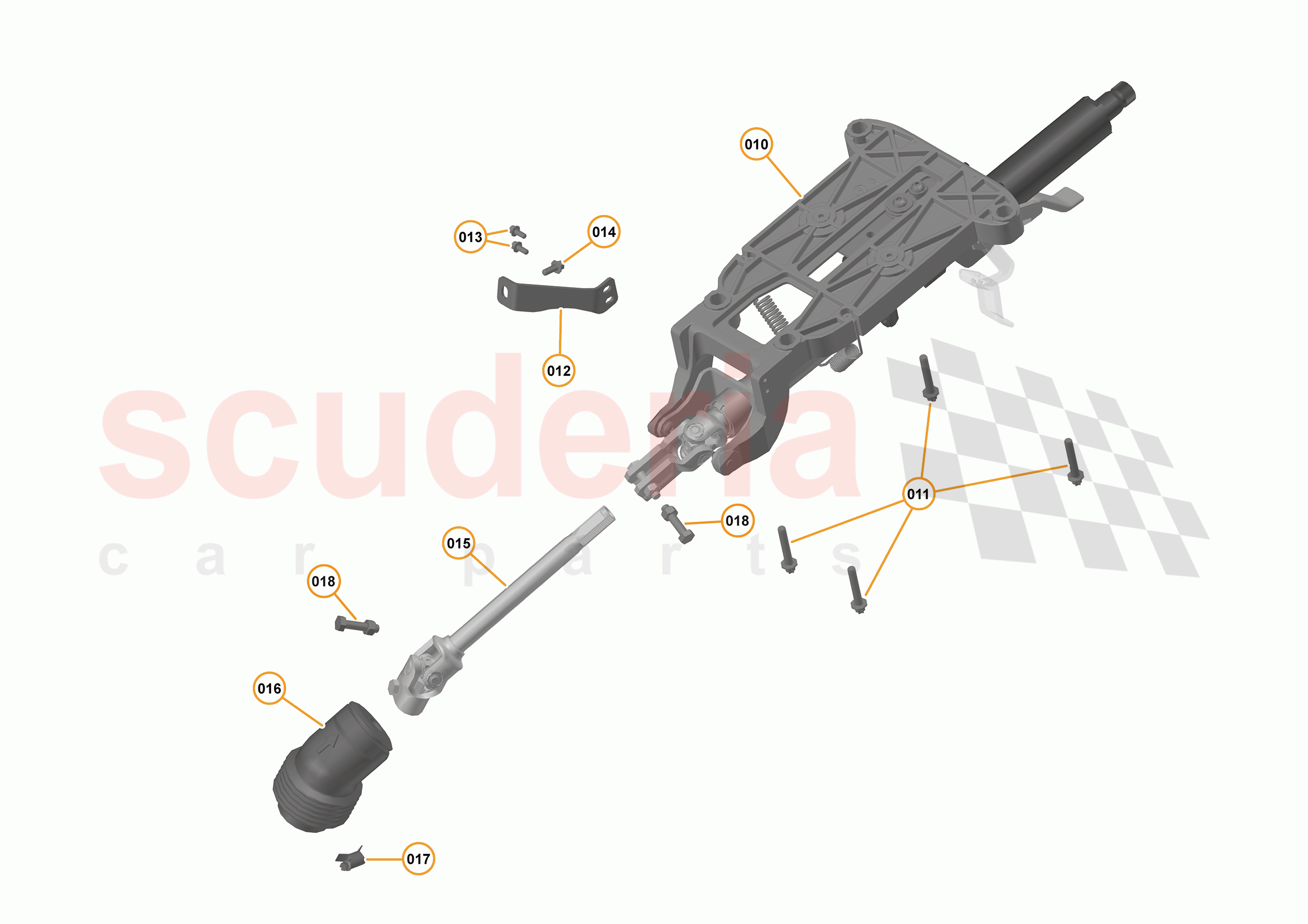 27 - STEERING - 27.5 - STEERING COLUMN - MANUAL of McLaren McLaren 720S Coupe