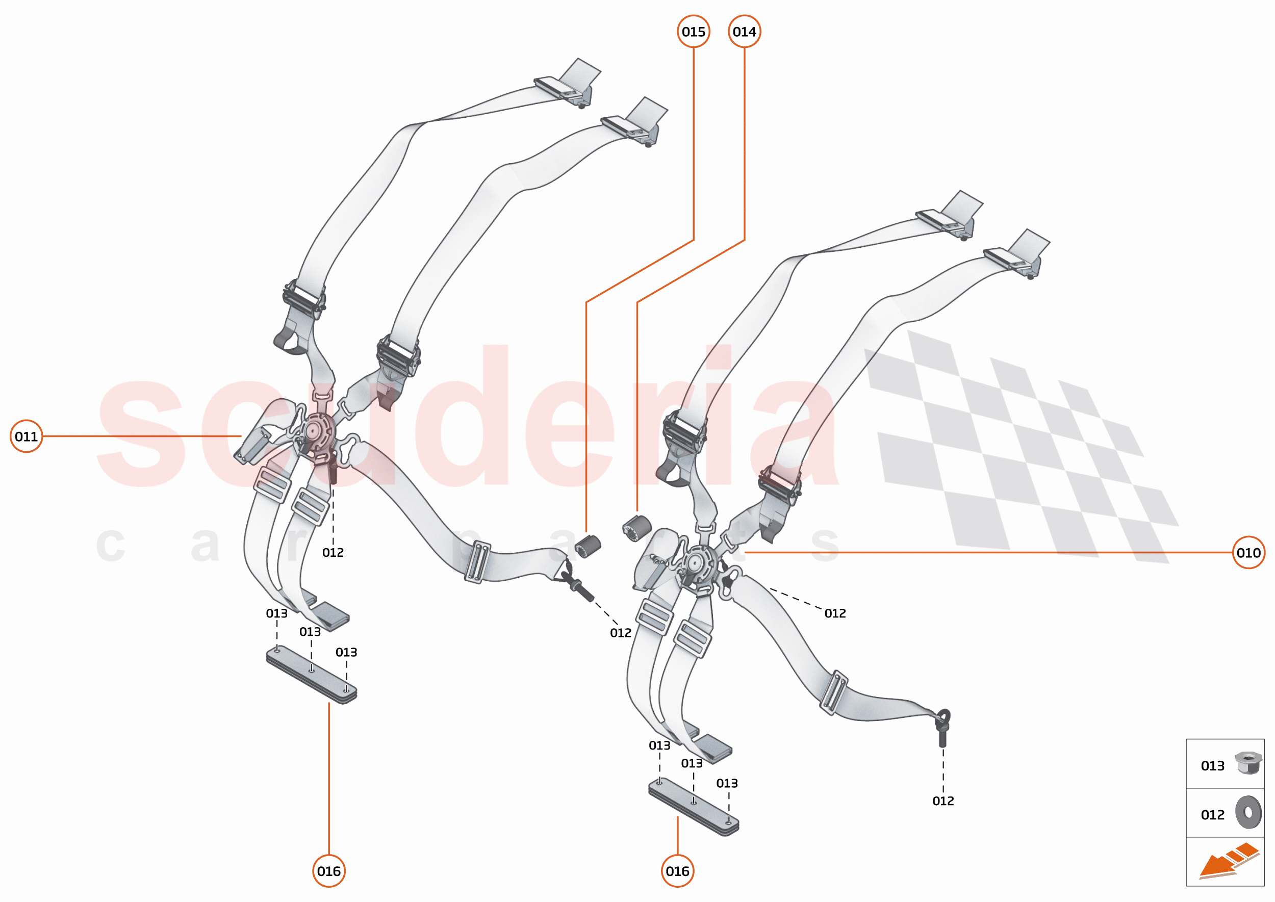 43 - INTERIOR RESTRAINTS - 43.3 - SEATBELTS of McLaren McLaren Senna GTR