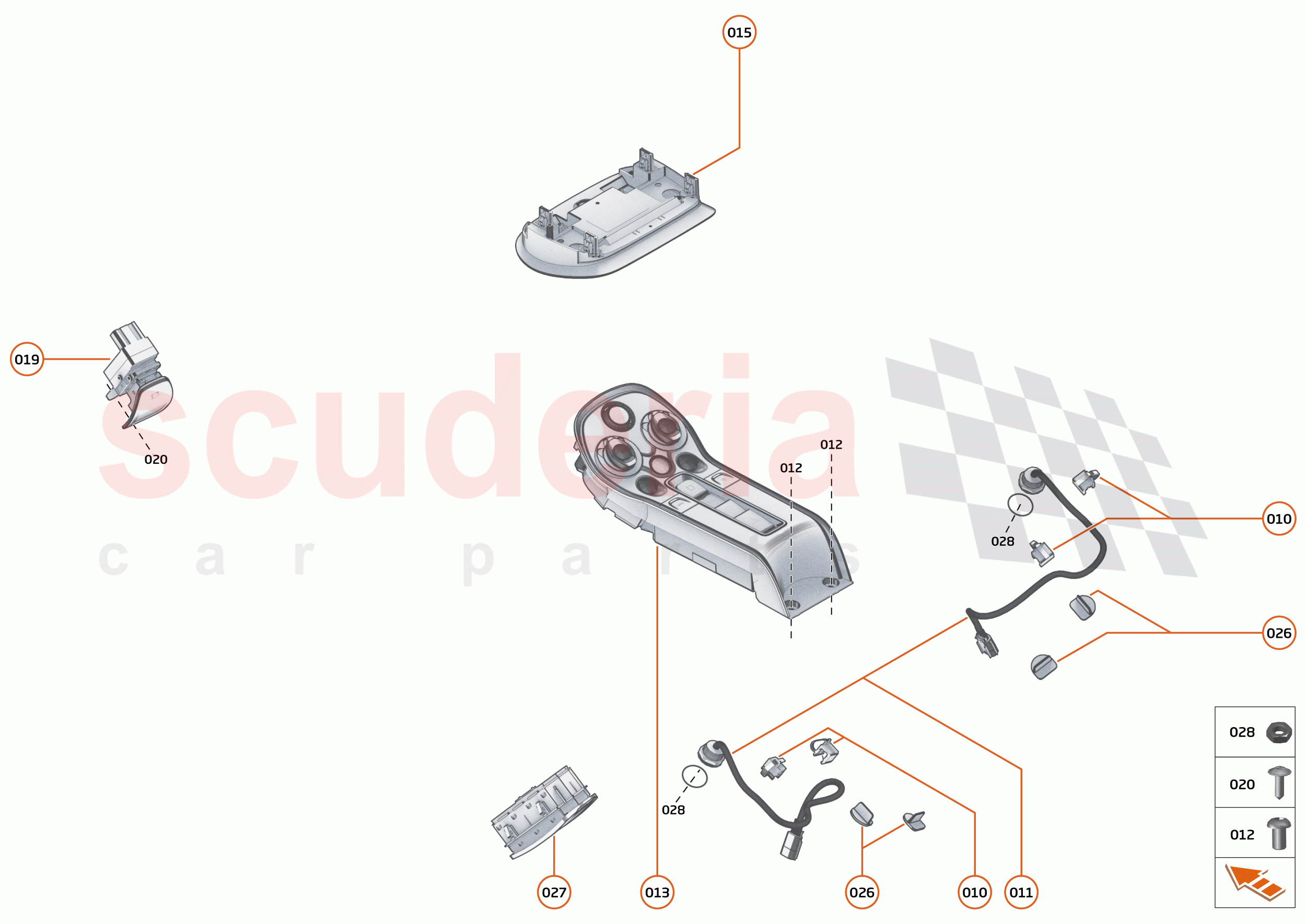 42 - ELECTRICAL SYSTEMS - 42.1 - INTERIOR SWITCHES of McLaren McLaren 620R