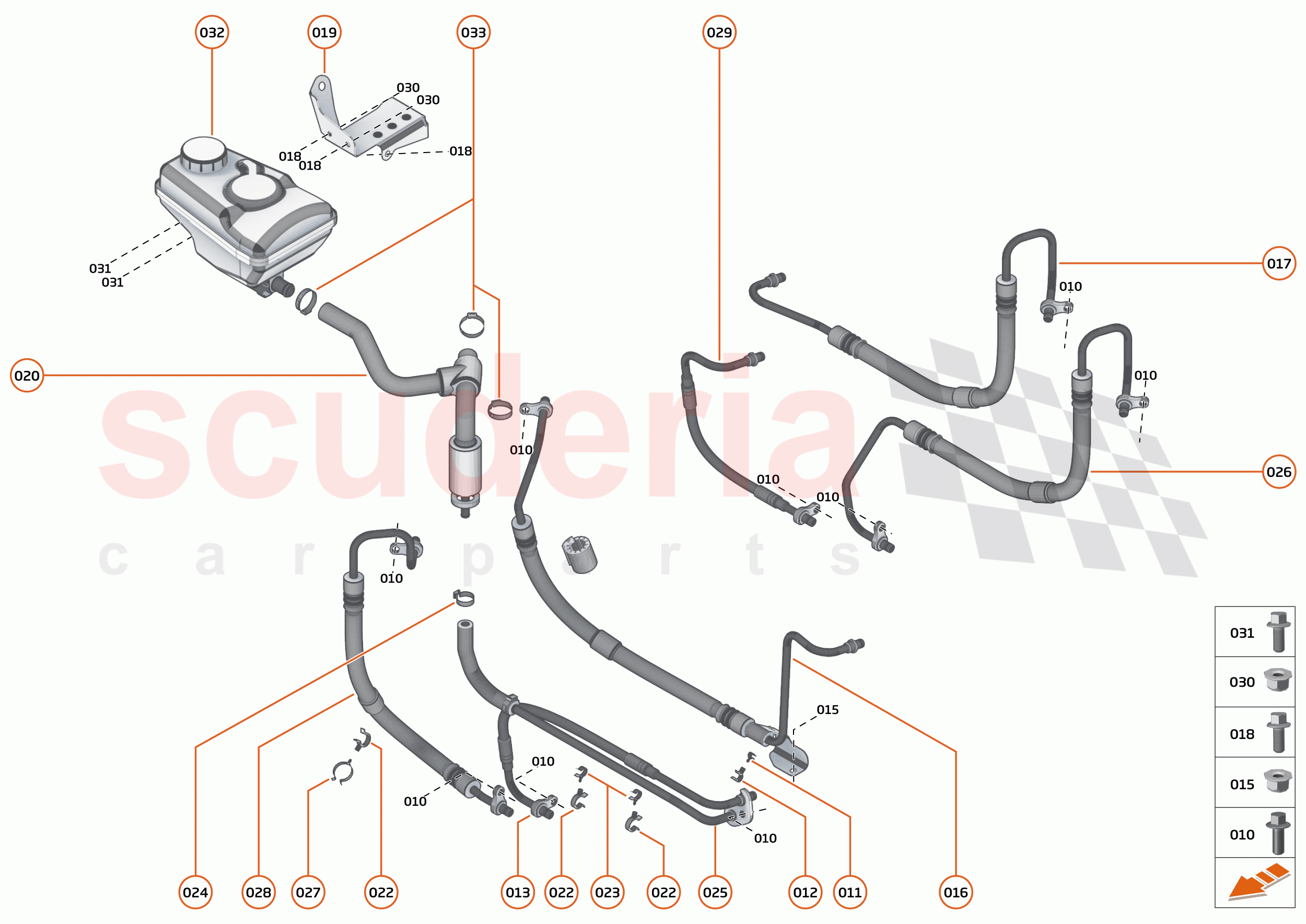 27 - STEERING - 27.1 - STEERING FLUID SYSTEM of McLaren McLaren 600LT Spider