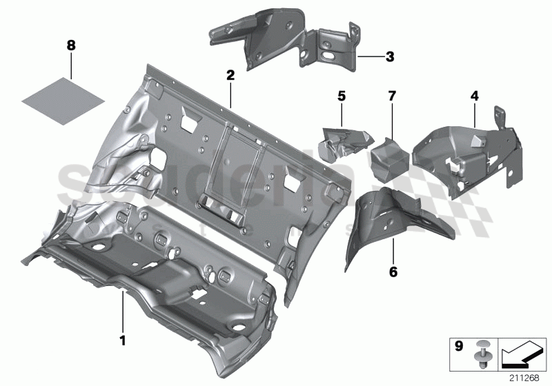 SOUND INSULATING REAR of Rolls Royce Rolls Royce Ghost Series I (2009-2014)