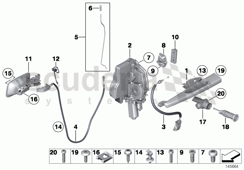 Door control, front of Rolls Royce Rolls Royce Phantom Extended Wheelbase