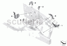 FRONT BODY BRACKET LEFT of Rolls Royce Rolls Royce Ghost Series I (2009-2014)