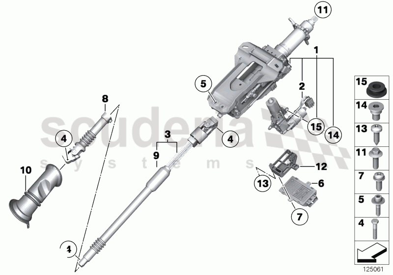 Add-on parts, electr.steering column adj. of Rolls Royce Rolls Royce Phantom Coupe