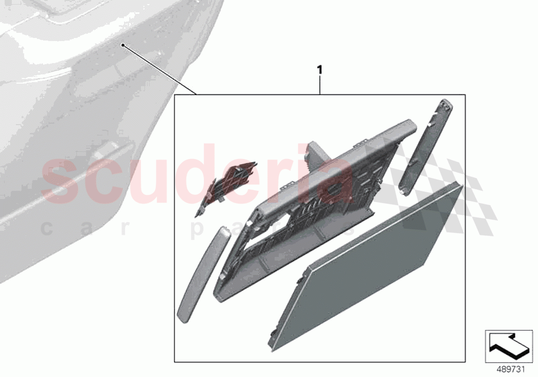 Monitor backrest of Rolls Royce Rolls Royce Cullinan RR31(2017-2023)