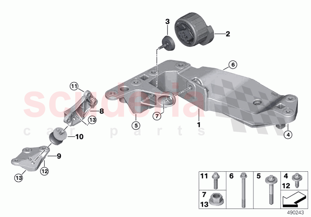 Gearbox suspension of Rolls Royce Rolls Royce Cullinan RR31(2017-2023)