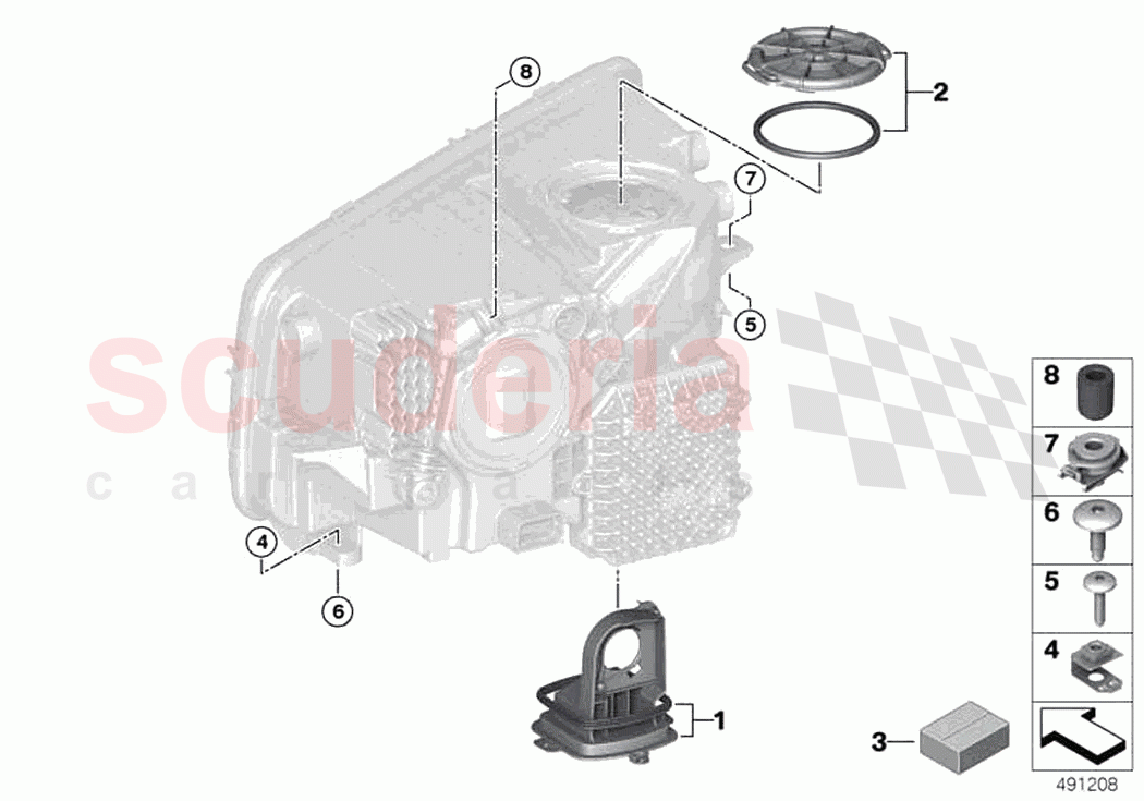 Single components for headlight of Rolls Royce Rolls Royce Cullinan RR31(2017-2023)