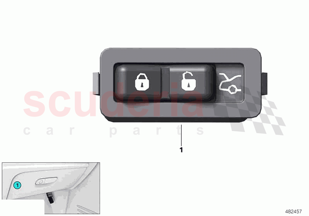 Hotel position switch of Rolls Royce Rolls Royce Cullinan RR31(2017-2023)