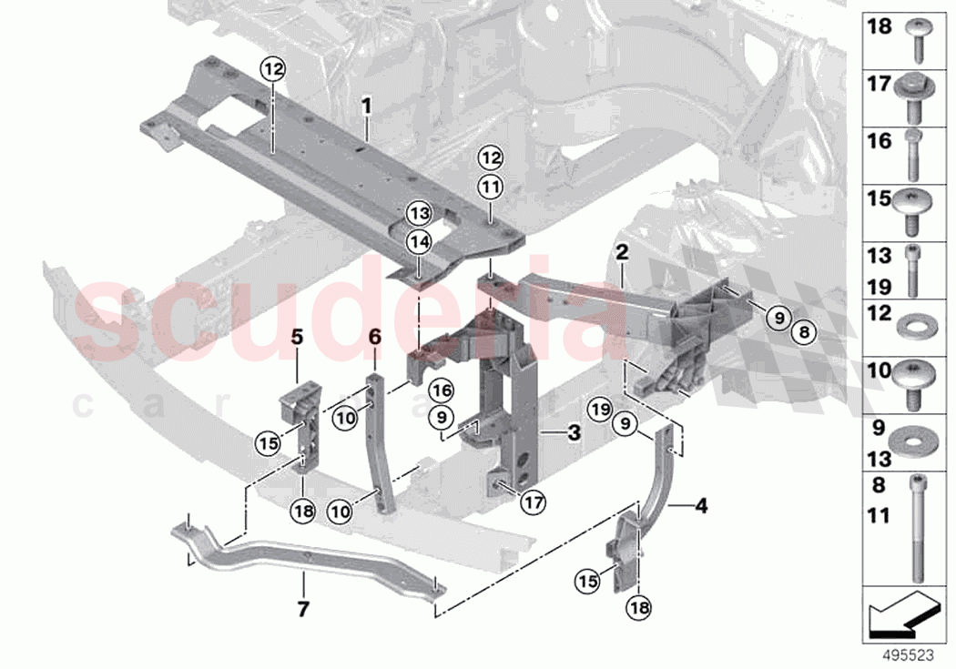 Front panel of Rolls Royce Rolls Royce Cullinan RR31(2017-2023)