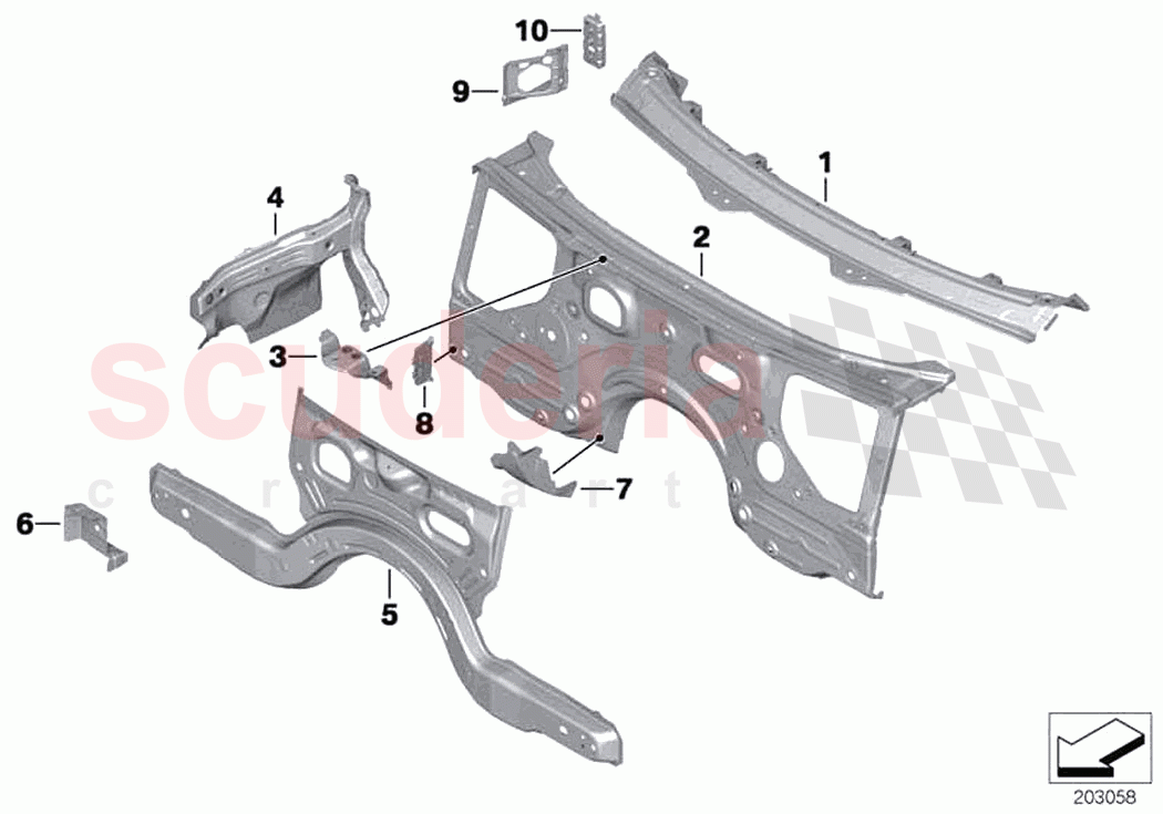 Splash wall parts of Rolls Royce Rolls Royce Dawn RR6(2017-2023)