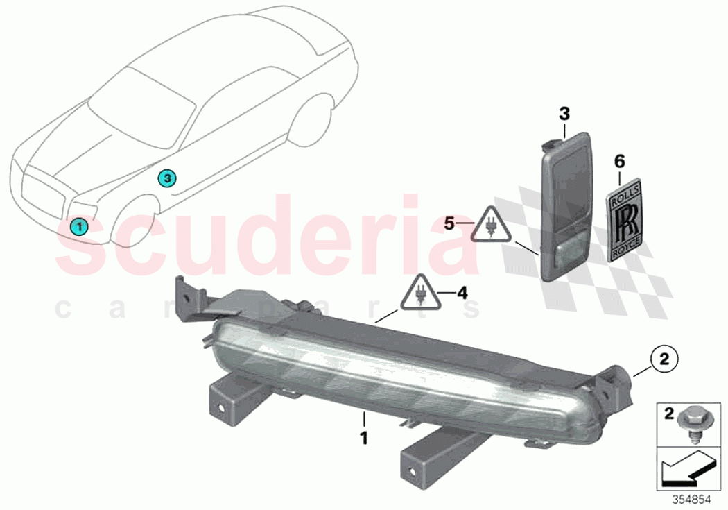 indicators front side of Rolls Royce Rolls Royce Dawn RR6(2017-2023)