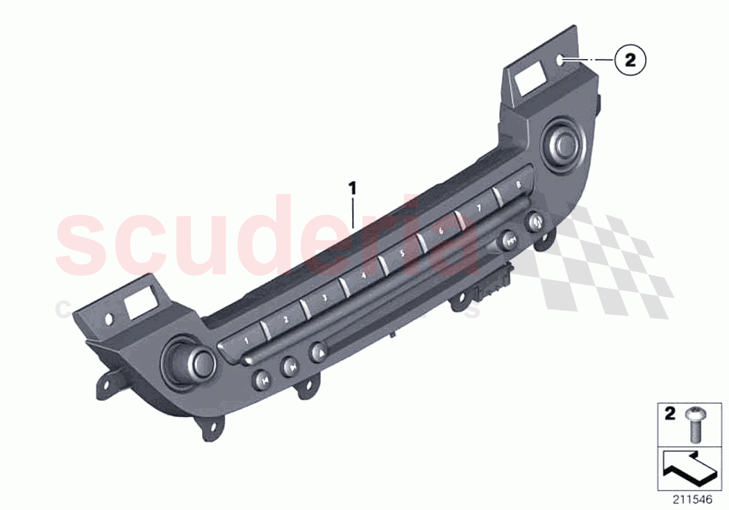 Audio operator unit of Rolls Royce Rolls Royce Dawn RR6(2017-2023)