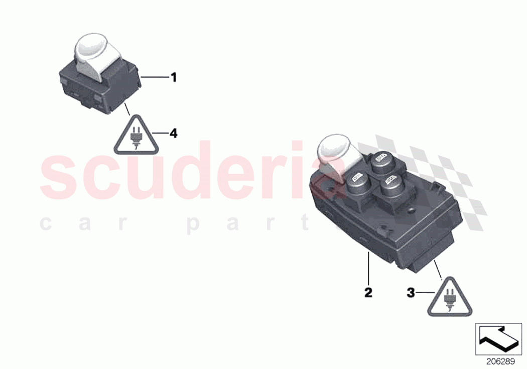 Switch window lifter of Rolls Royce Rolls Royce Dawn RR6(2017-2023)